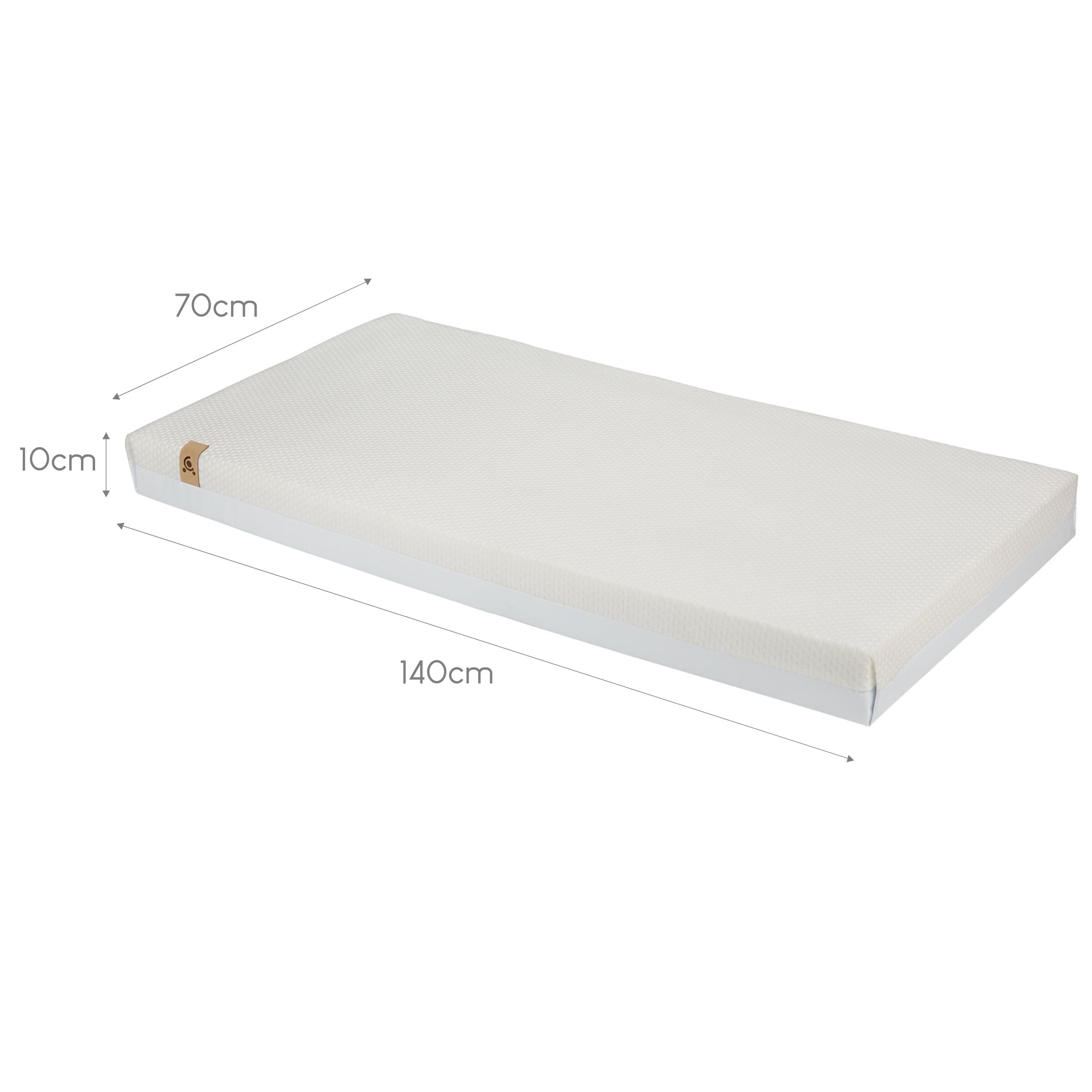 Signature Hypo-Allergenic Bamboo Pocket Sprung Cot Bed Mattress 140 x 70cm Mattresses CuddleCo