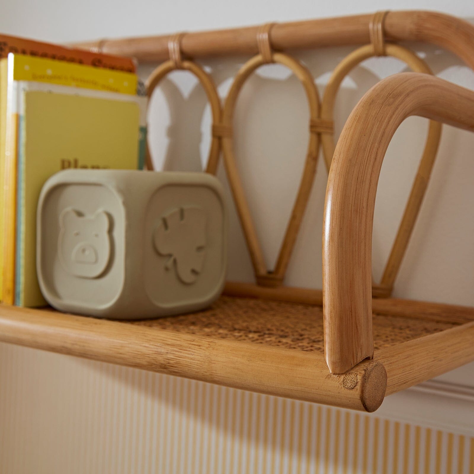 Aria Rattan Shelf - Large Decor CuddleCo