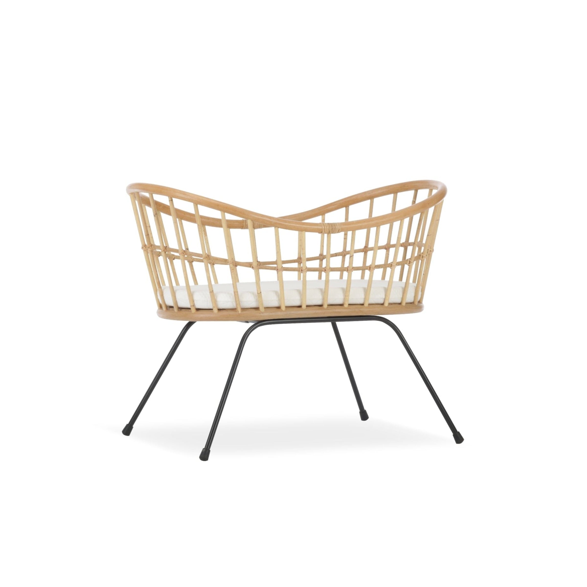 Aria Wave Crib - Rattan Furniture Singles CuddleCo