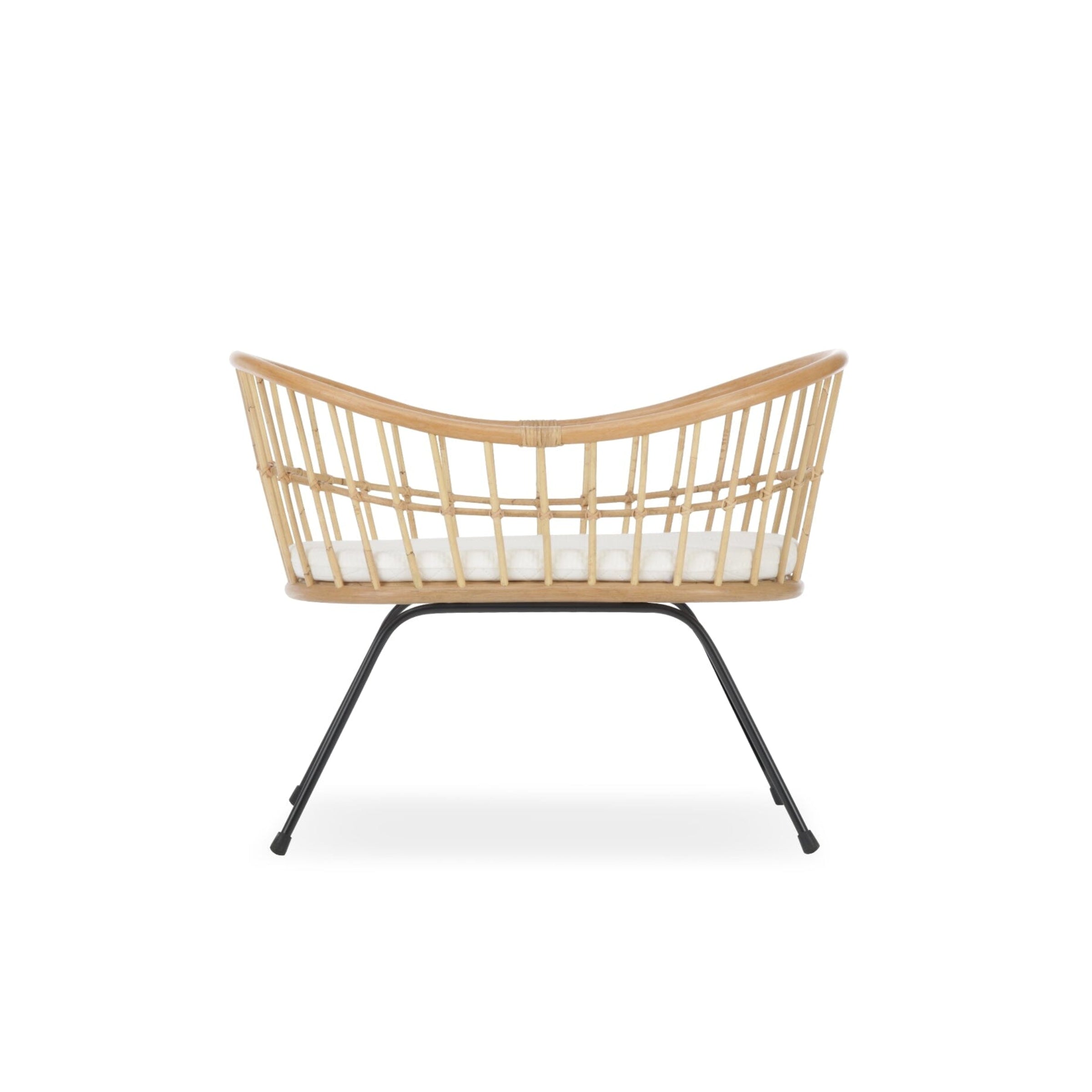 Aria Wave Crib - Rattan Furniture Singles CuddleCo