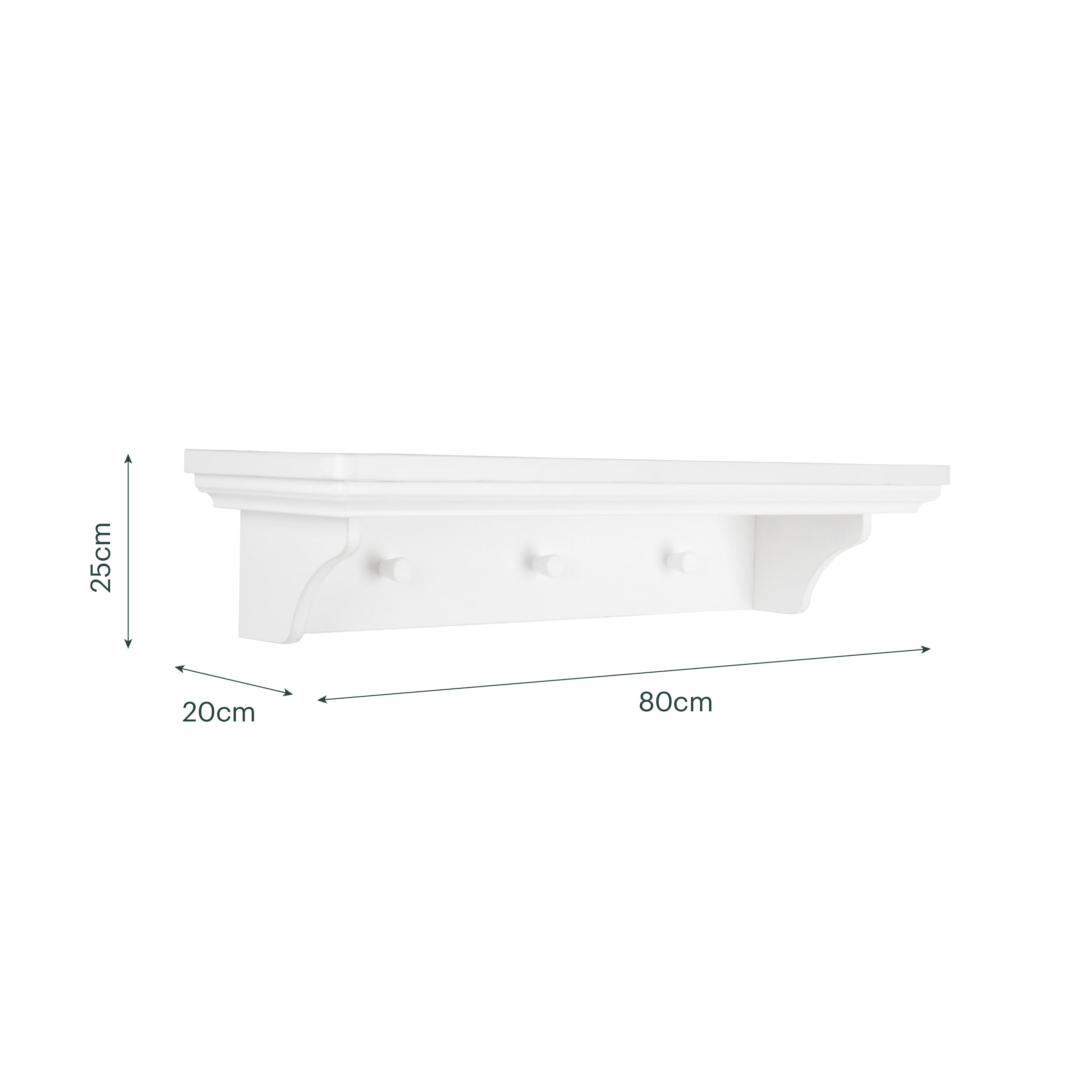 Beaumont Shelf - White Furniture Singles CuddleCo