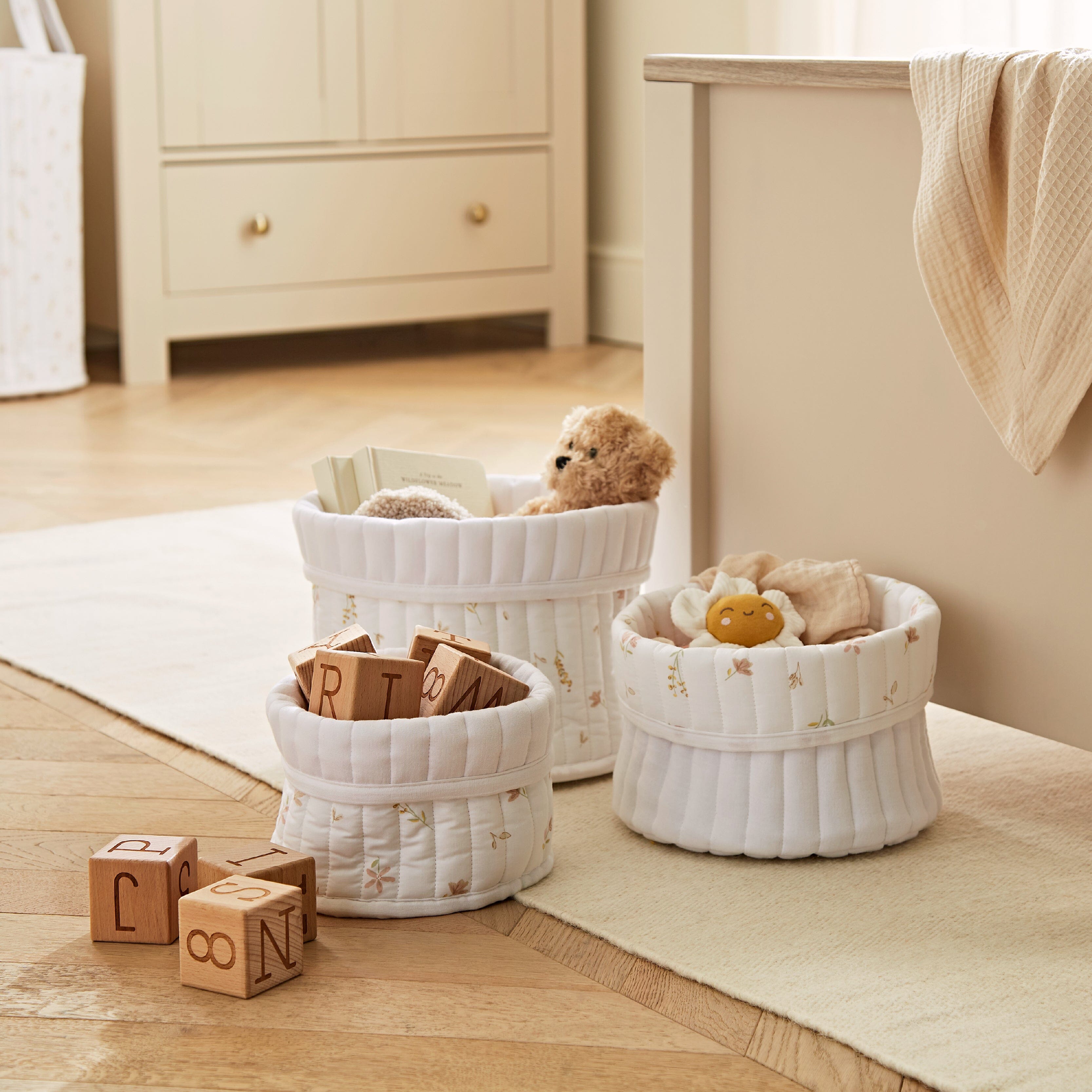 3 Pack Storage Baskets - Cashmere Meadow Accessory CuddleCo