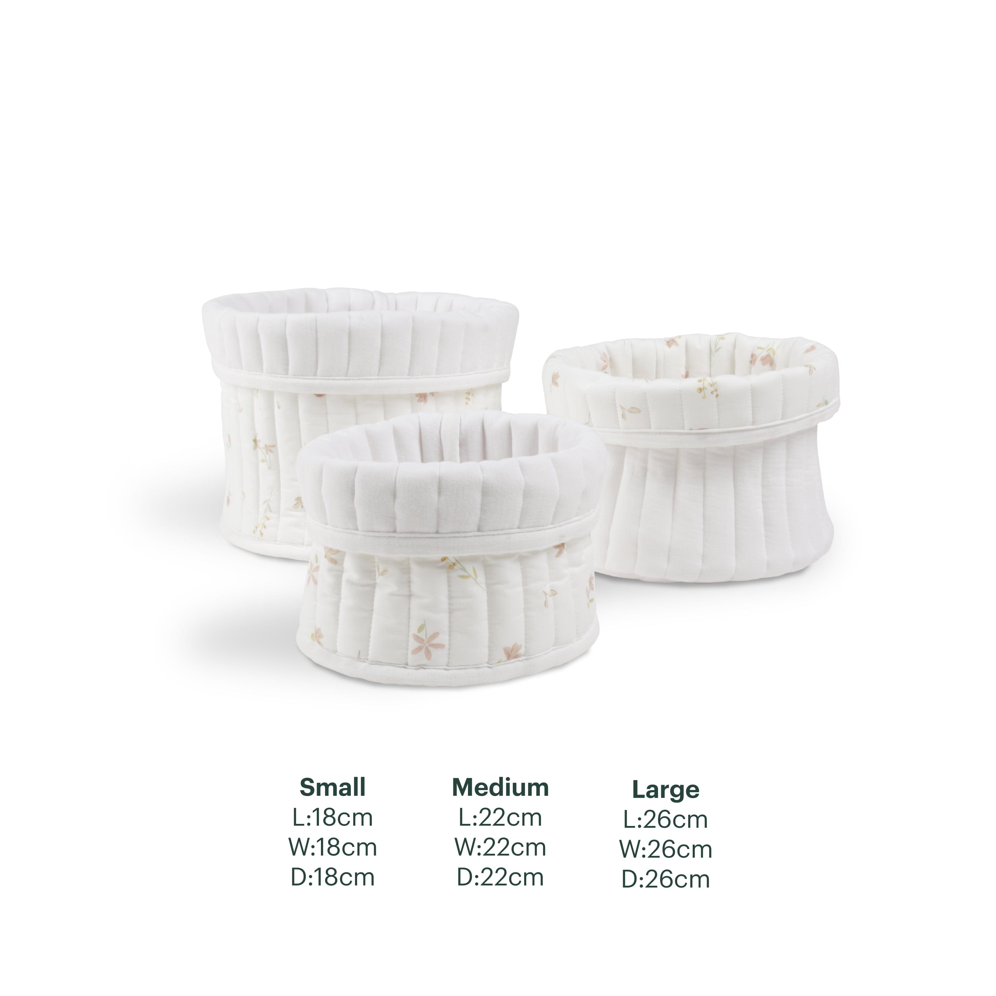 3 Pack Storage Baskets - Cashmere Meadow Accessory CuddleCo