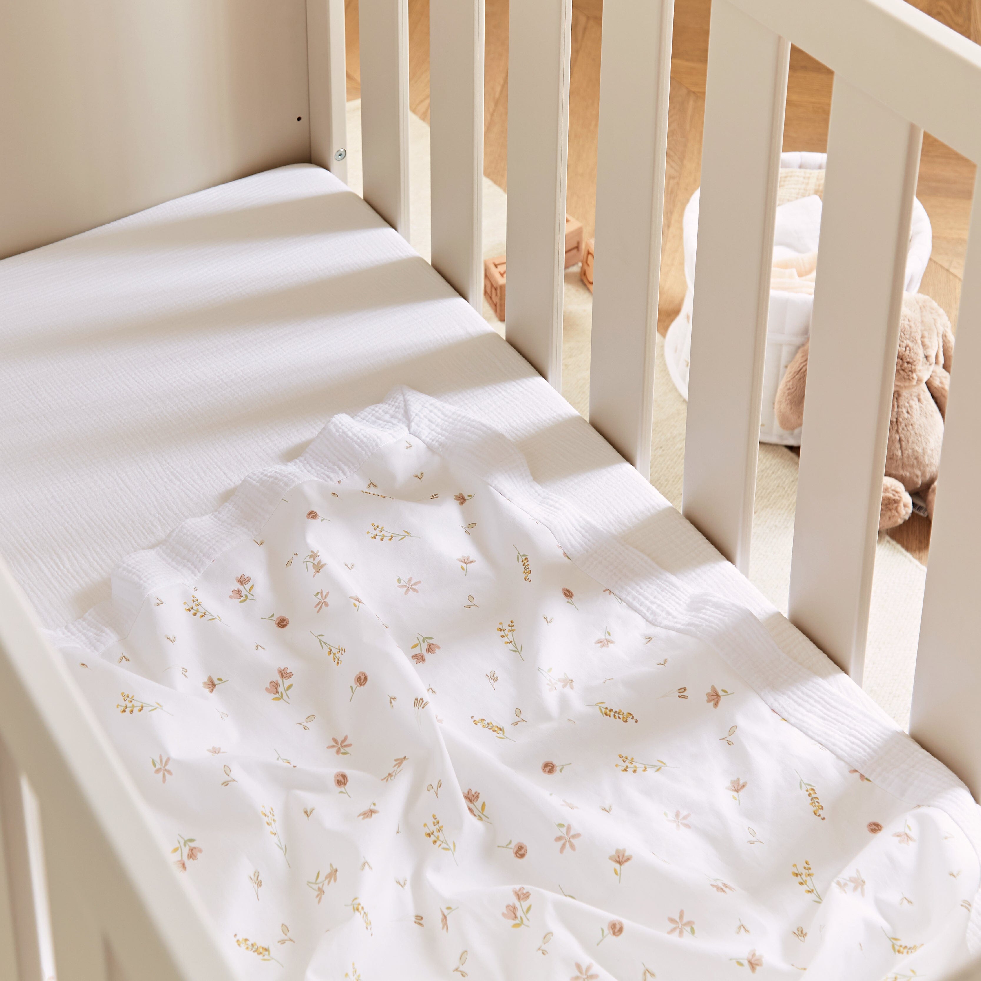 4 Piece Cot Bed Bedding Set - Cashmere Meadow Accessory CuddleCo