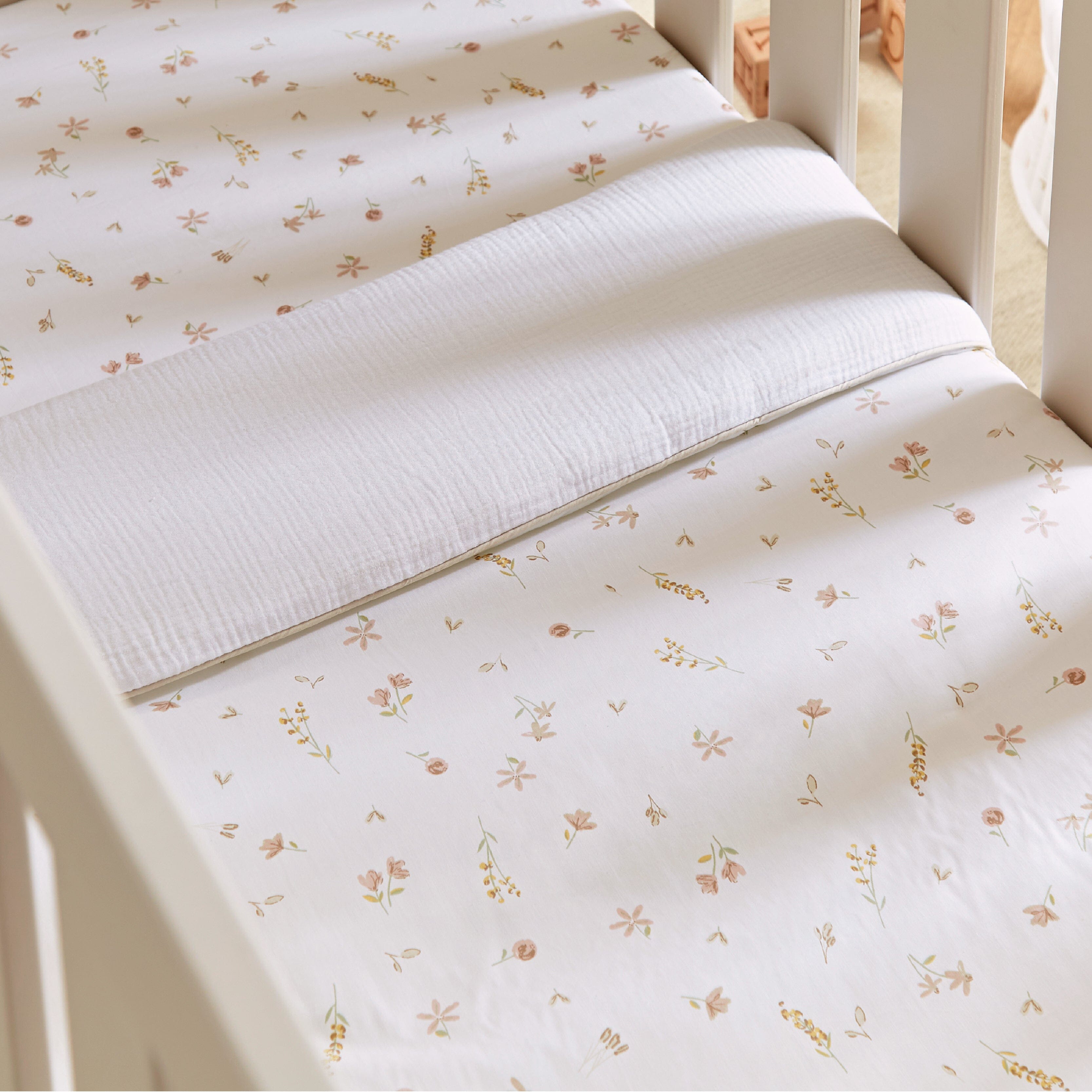 4 Piece Cot Bed Bedding Set - Cashmere Meadow Accessory CuddleCo