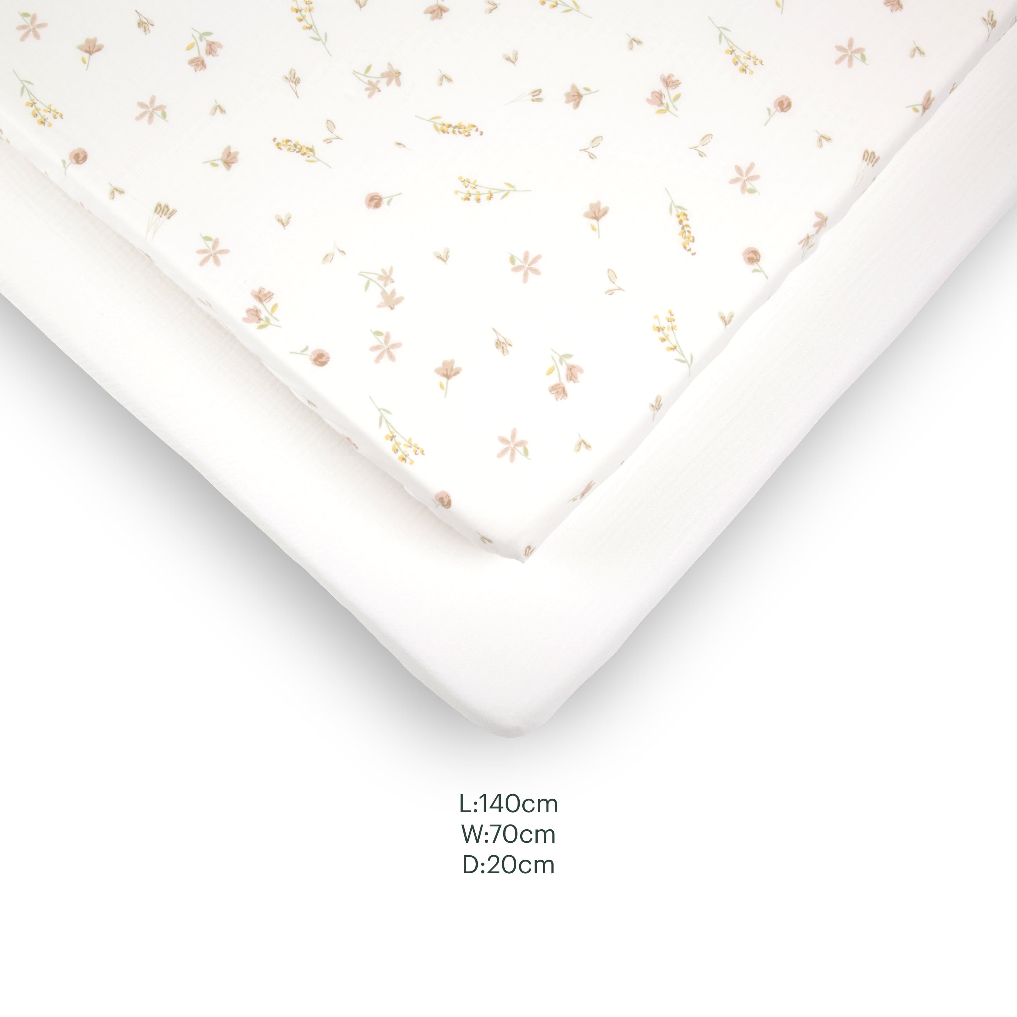 2 Pack Cot Bed Sheets - Cashmere Meadow Accessory CuddleCo