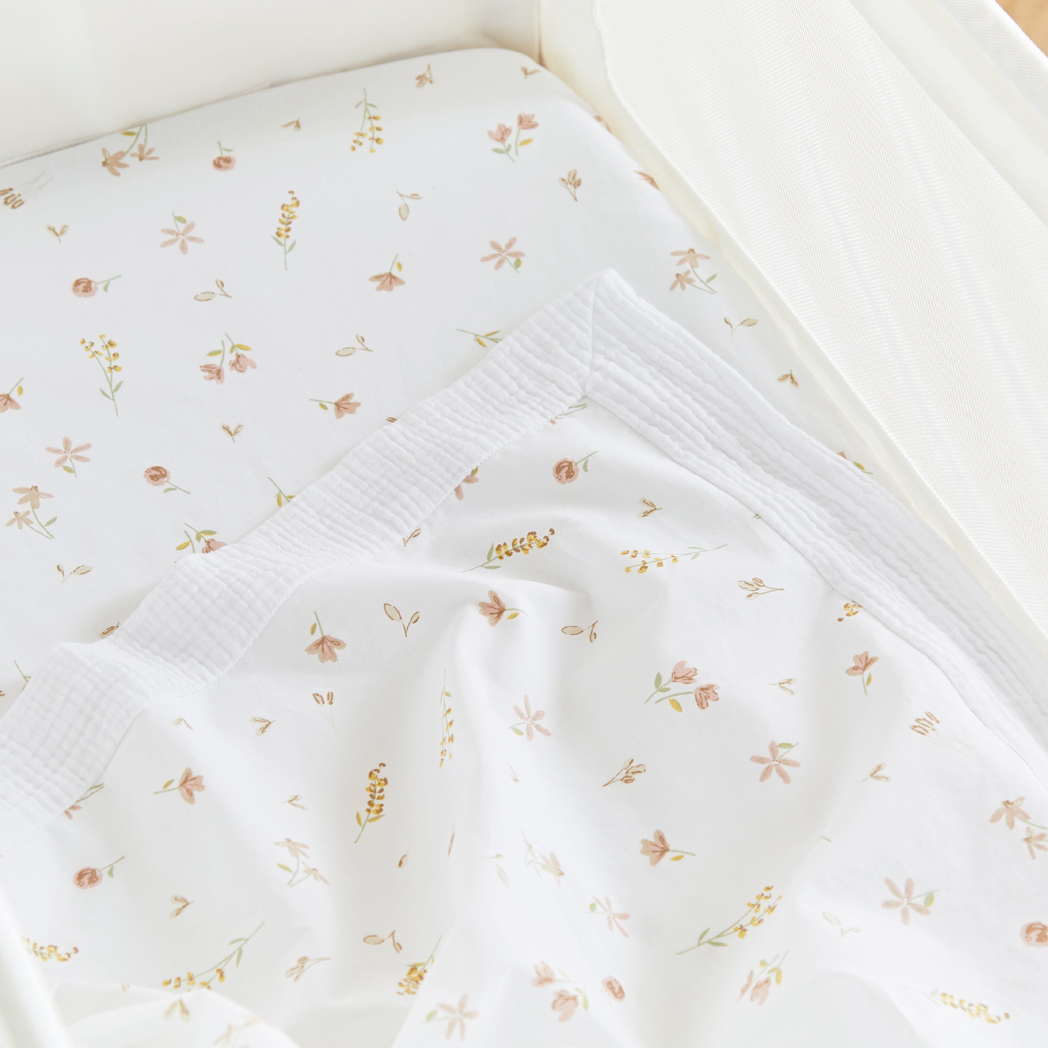 2 Pack Universal Crib/Co-Sleeper Sheets - Cashmere Meadow Accessory CuddleCo