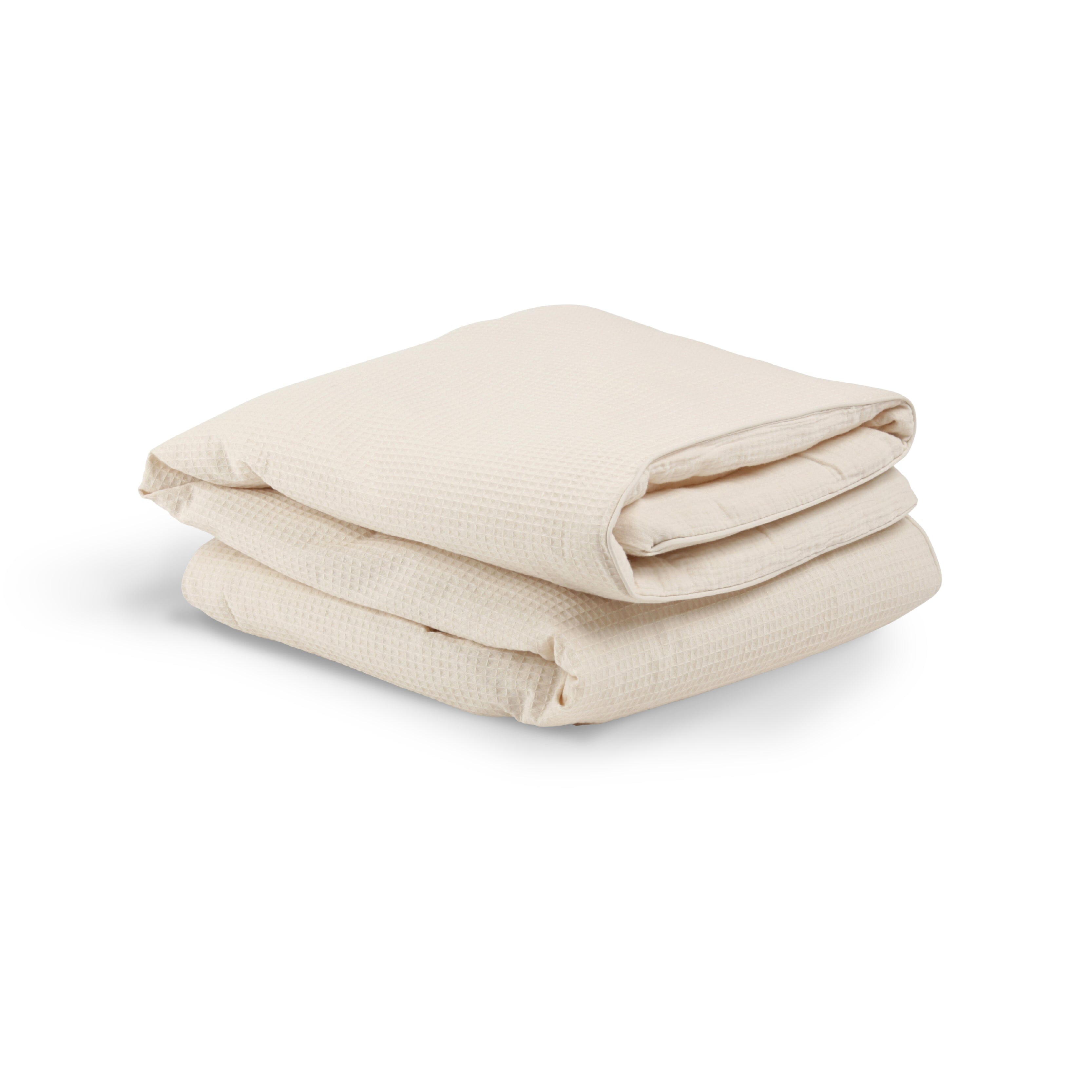 4 Piece Cot Bed Bedding Set - Cashmere Waffle Accessory CuddleCo