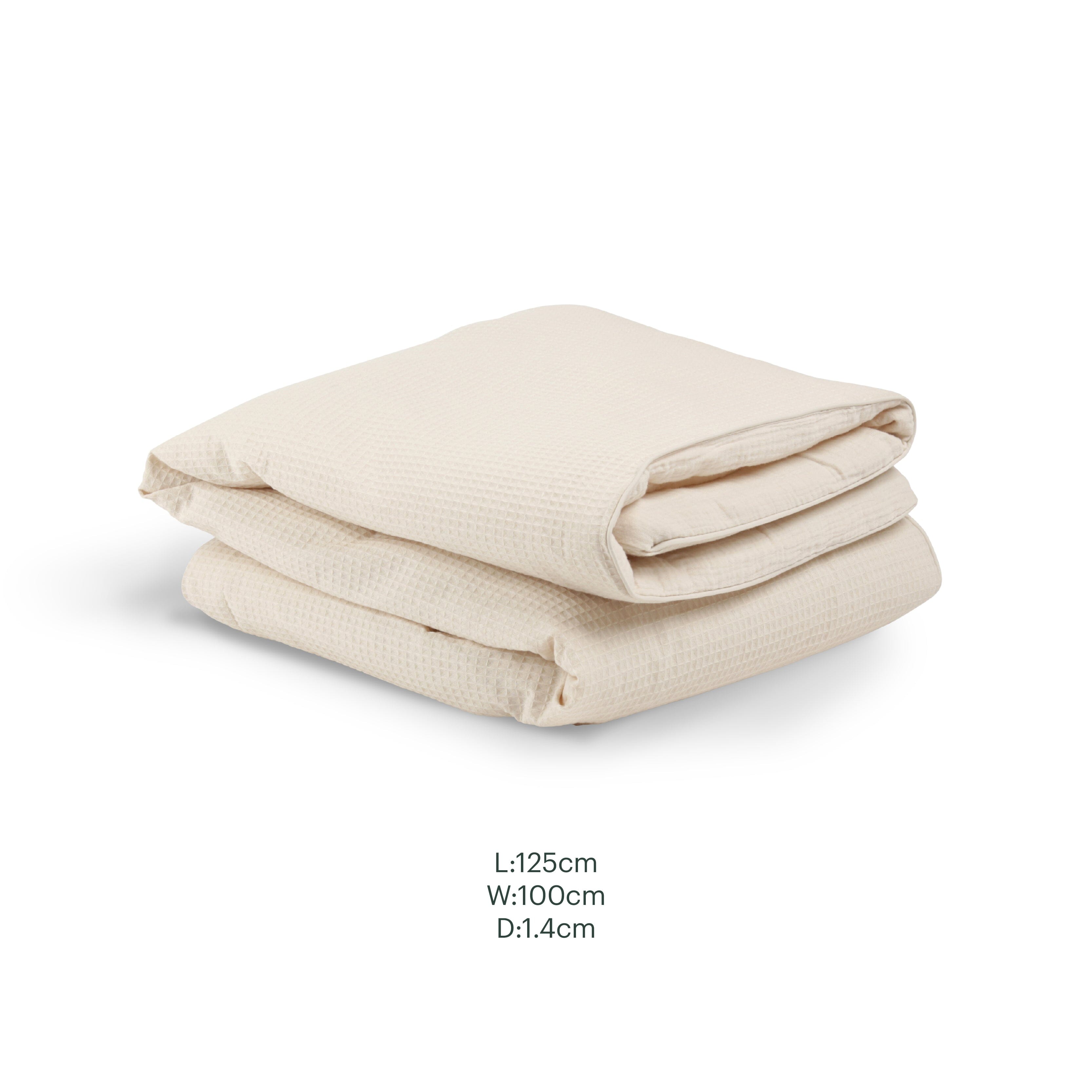 4 Piece Cot Bed Bedding Set - Cashmere Waffle Accessory CuddleCo