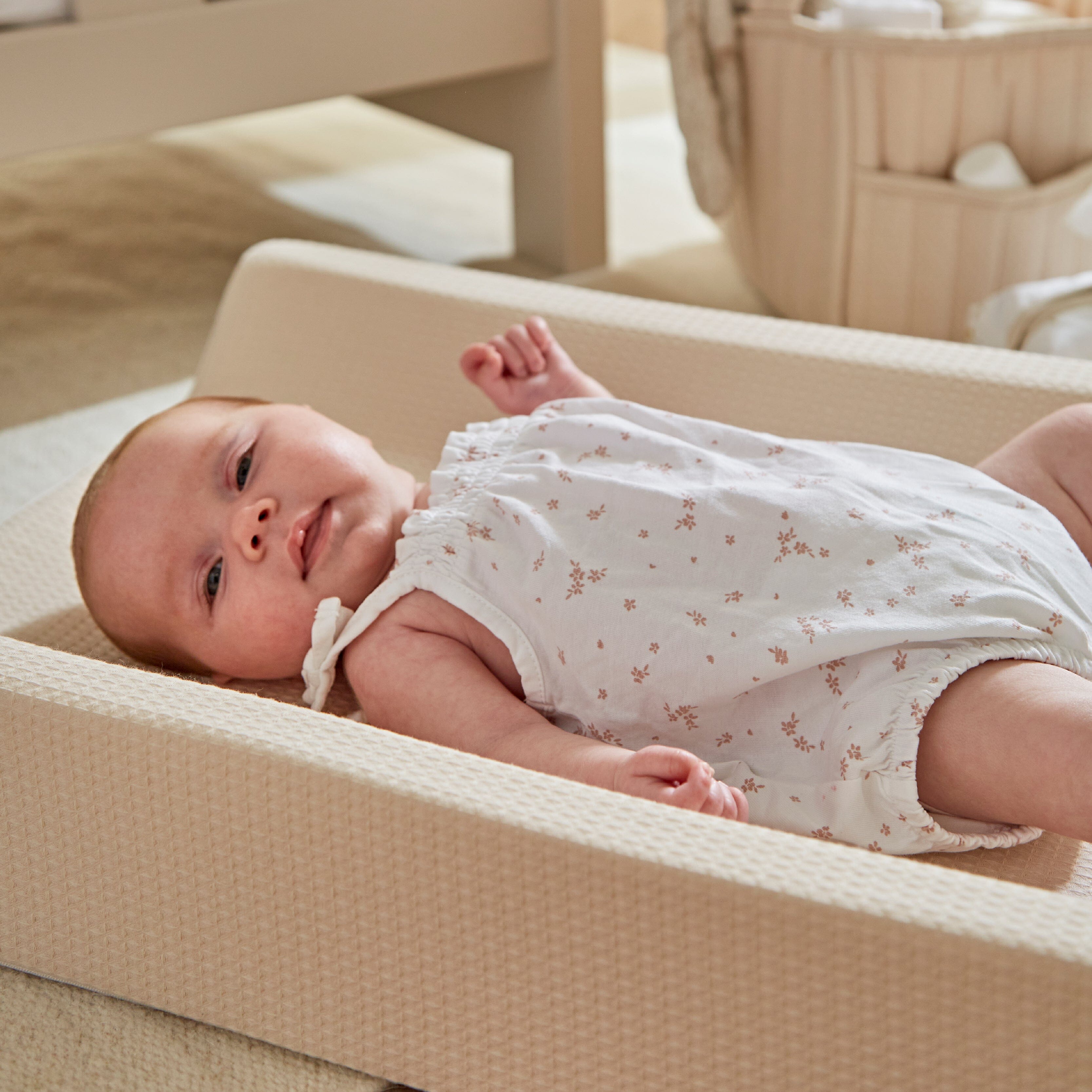 Wedge Changing Mat - Cashmere Waffle Accessory CuddleCo