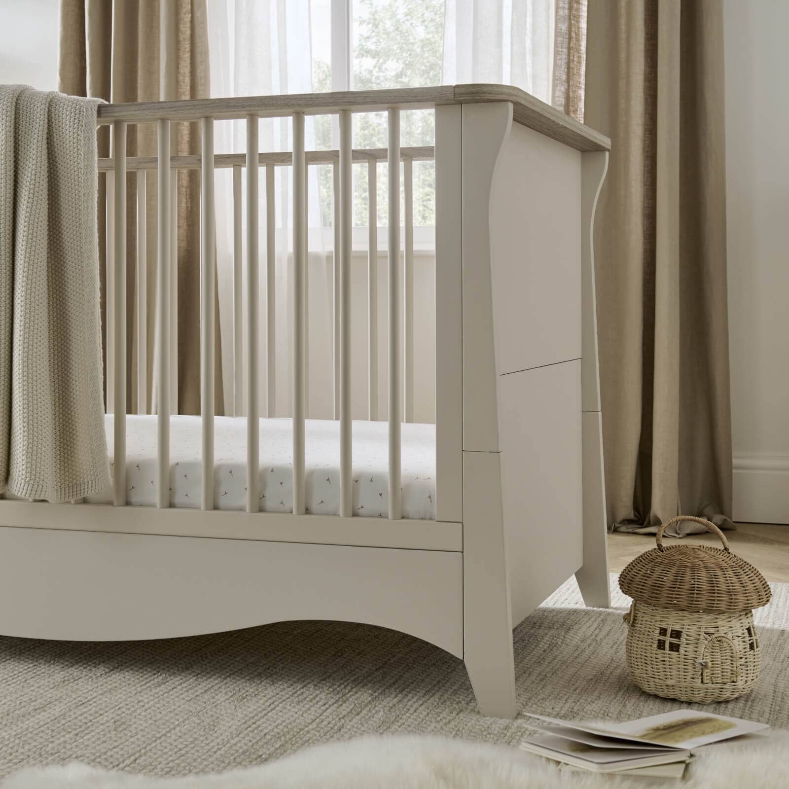 Clara Cot Bed - Cashmere & Ash Furniture Singles CuddleCo