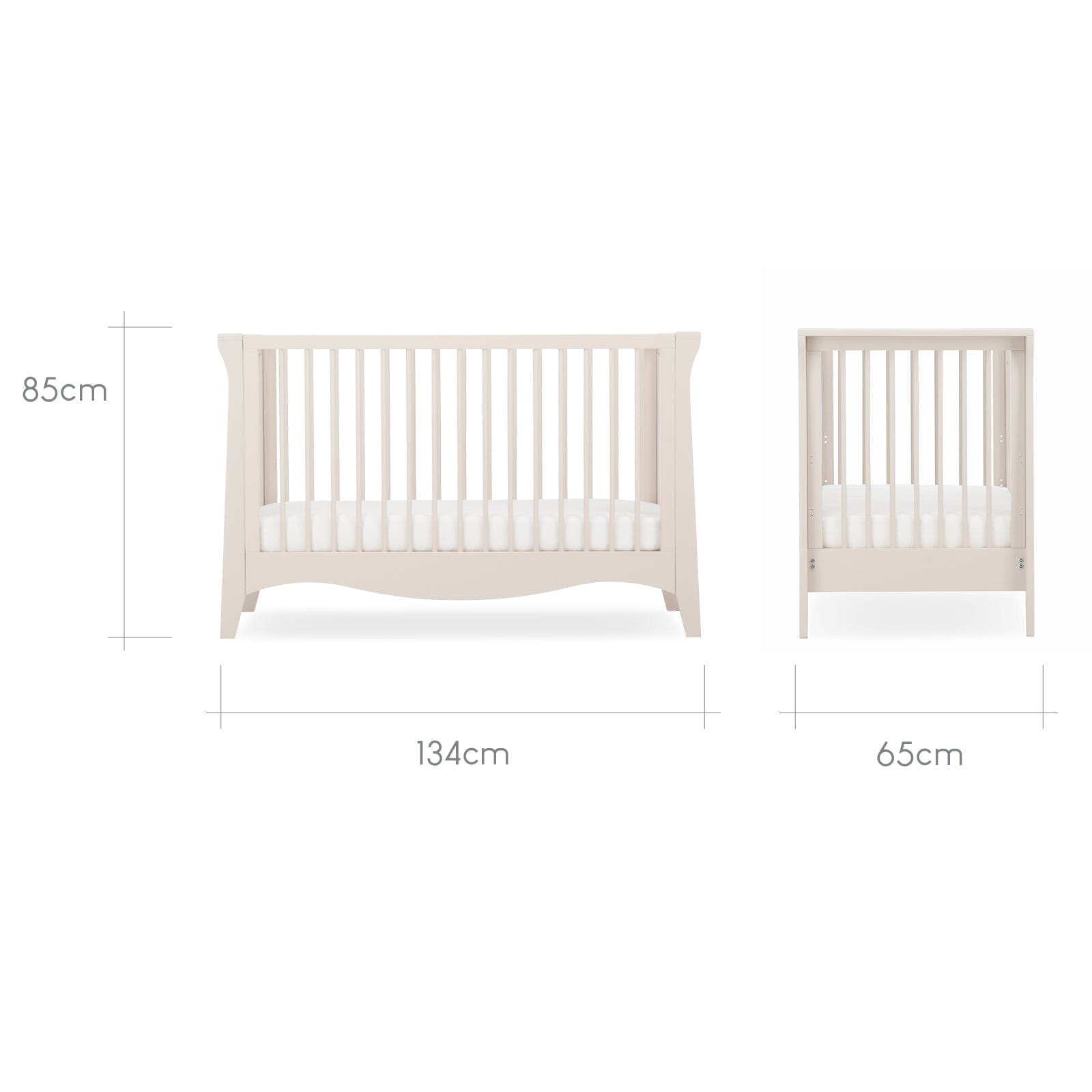 Clara Mini Cot Bed - Cashmere Furniture Singles CuddleCo