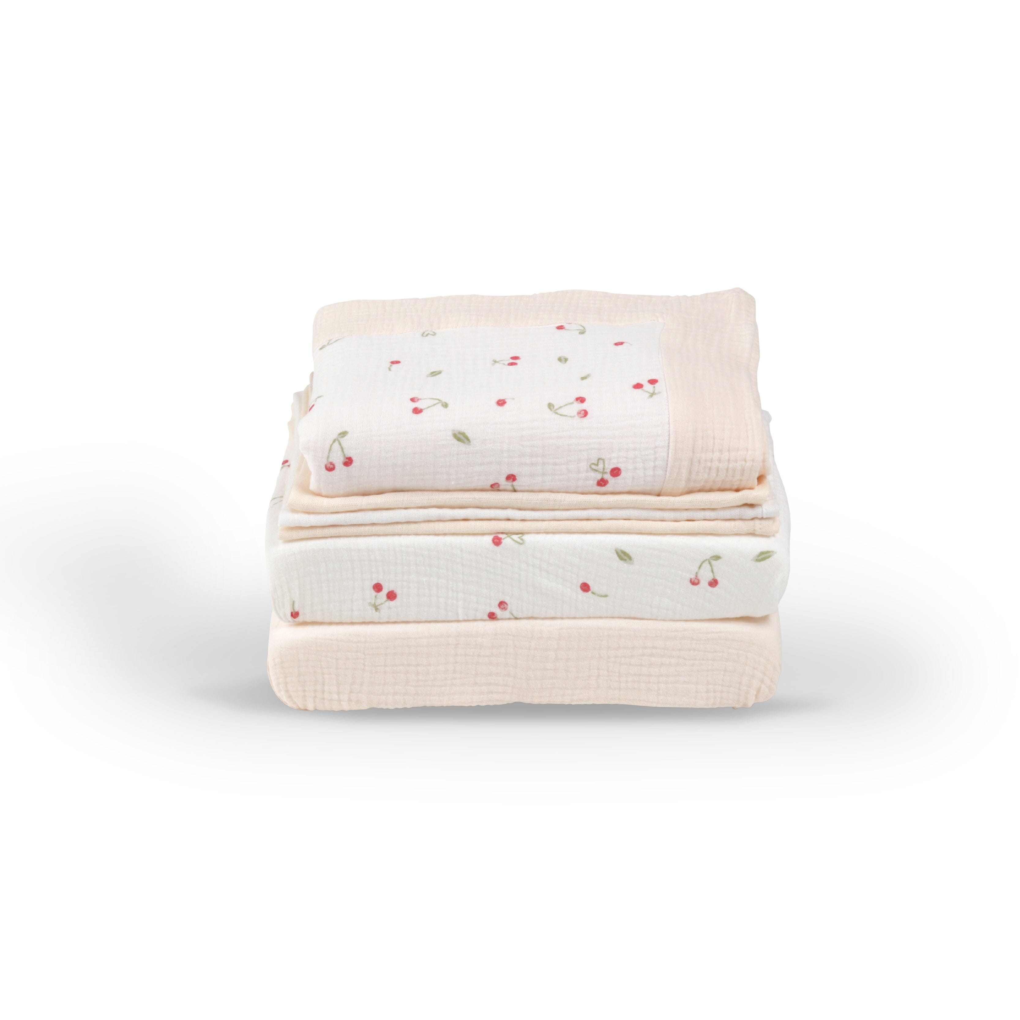 Universal Crib/Co-Sleeper Bedding Set - Ditsy Cherry Accessory CuddleCo