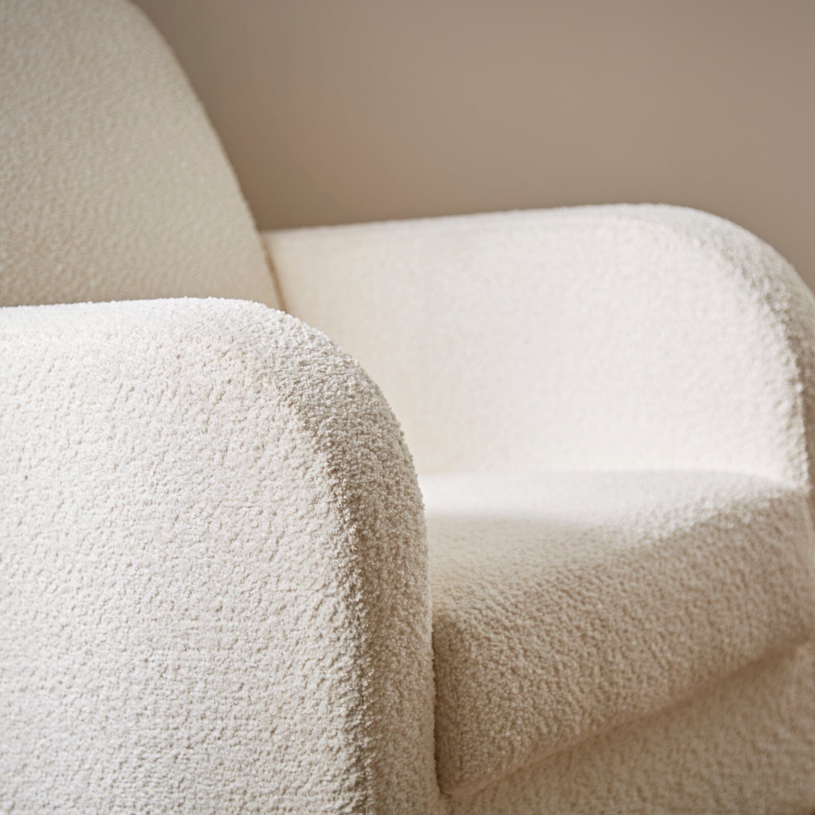 Etta Boucle Nursing Chair - Off White Furniture Singles CuddleCo