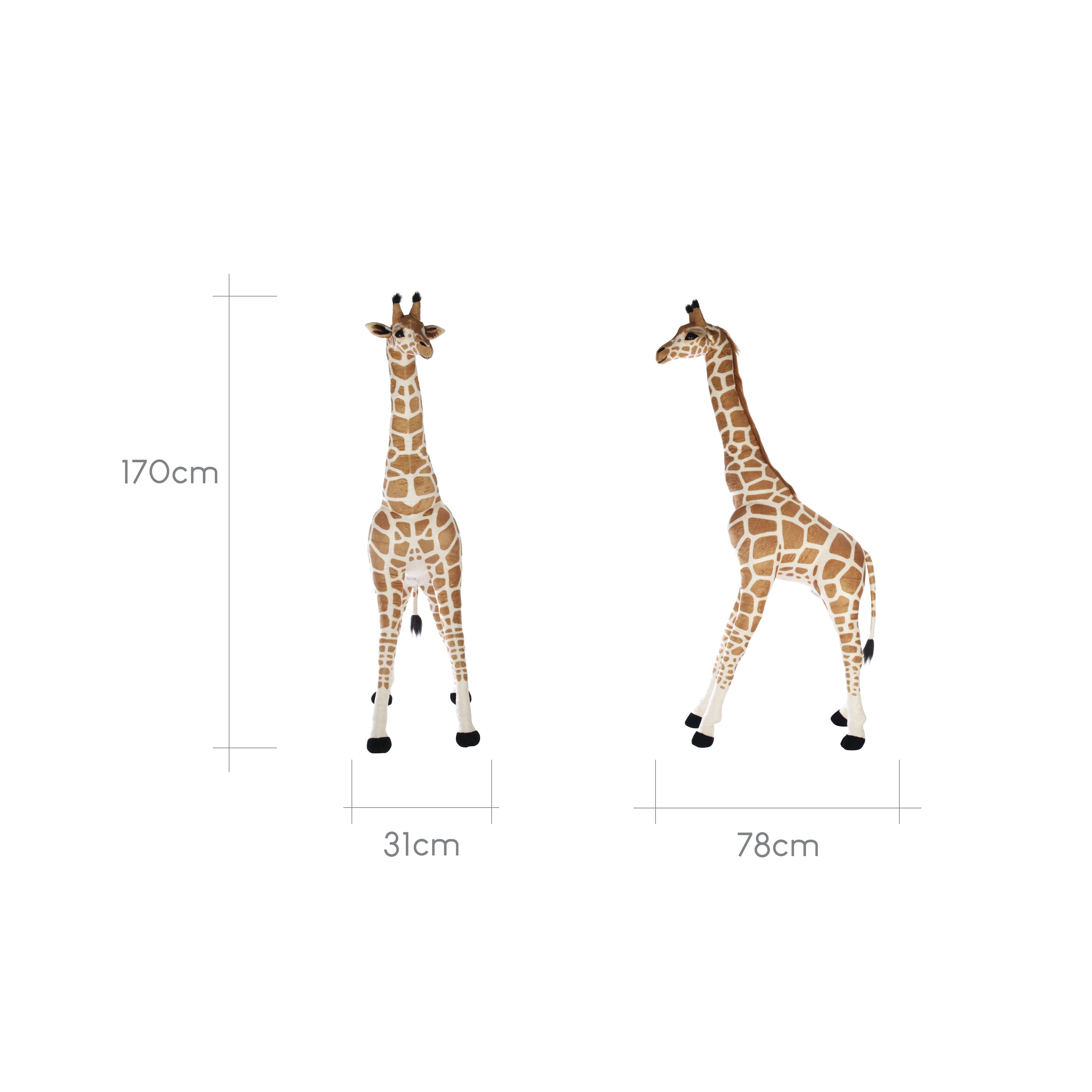 Tall Standing Giraffe Stuffed Animal Toys CuddleCo