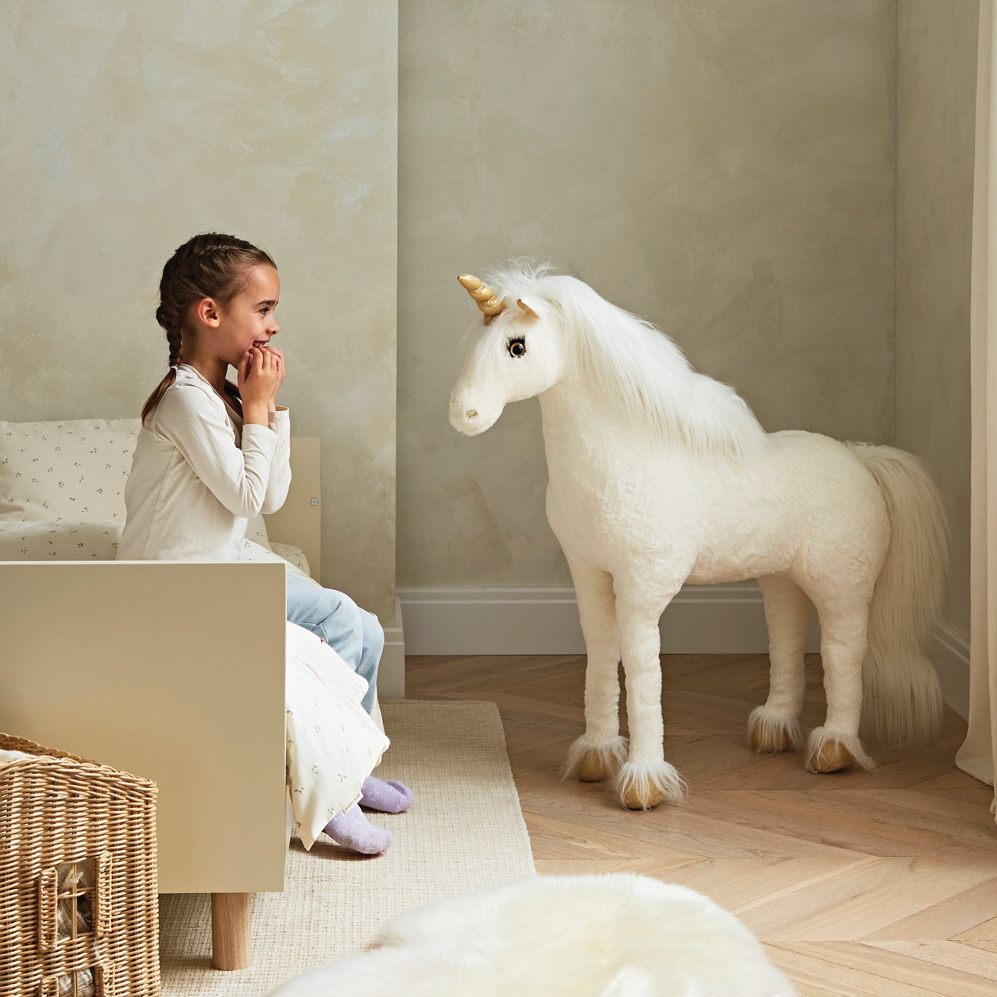 Standing Unicorn - Gold Dust Toys CuddleCo