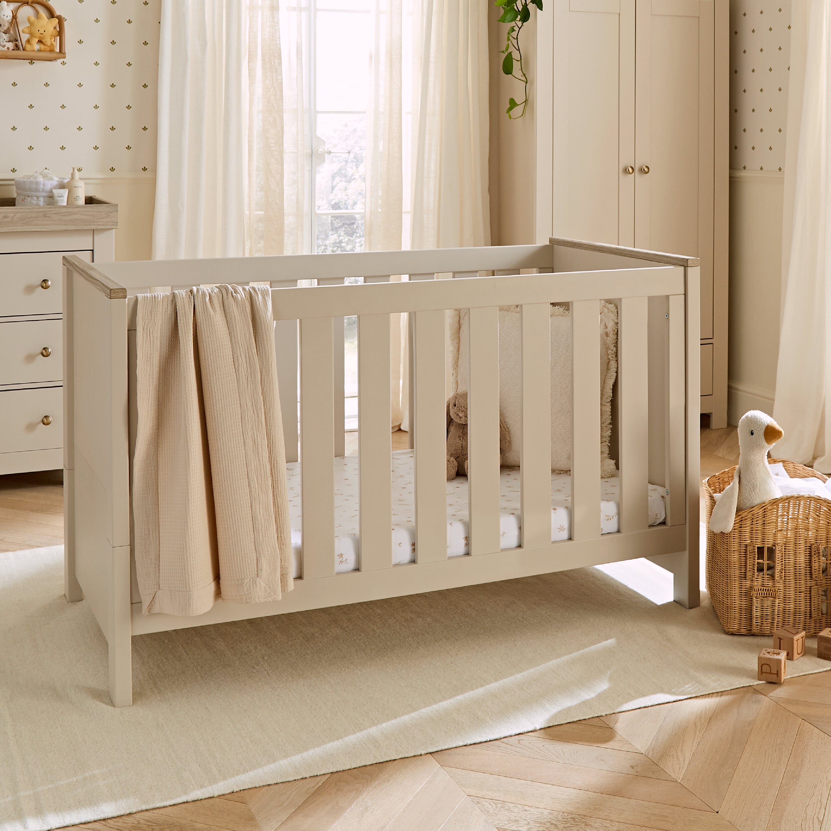 Luna 2 Piece Nursery Furniture Set - Cashmere & Ash Furniture Set CuddleCo