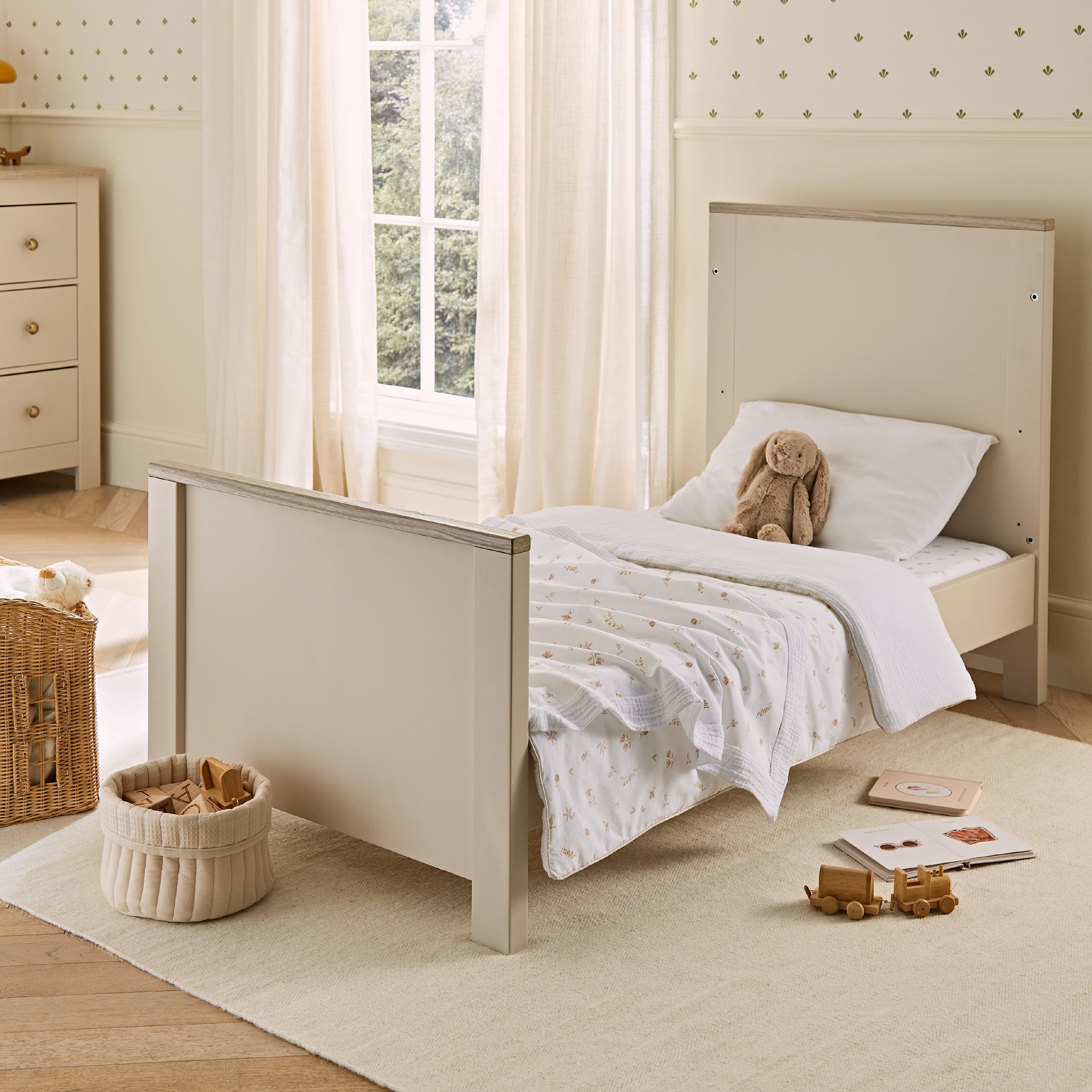 Luna Cot Bed - Cashmere & Ash Furniture Single CuddleCo