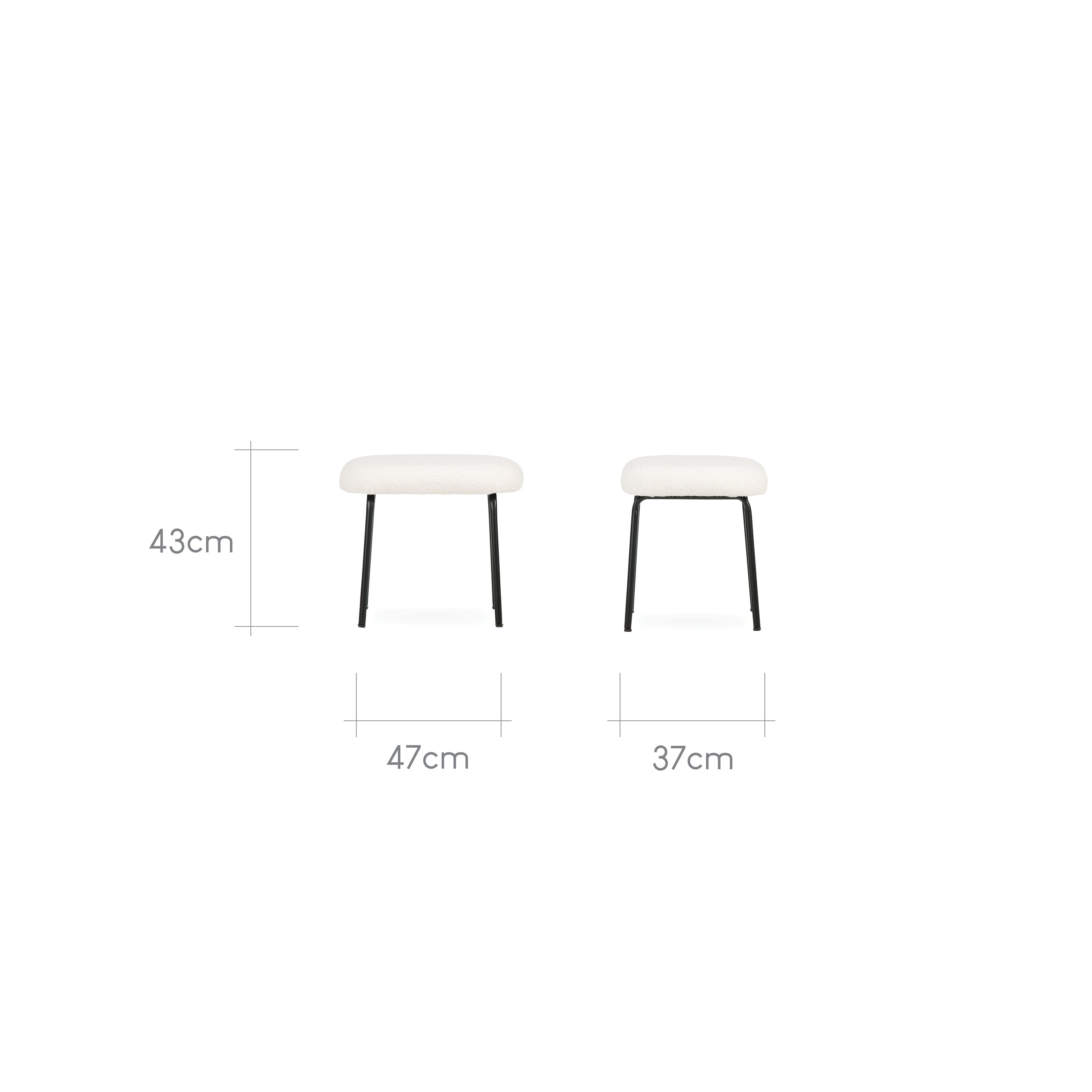 Marley Nursing Chair and Footstool - Teddy Off White Furniture Singles CuddleCo