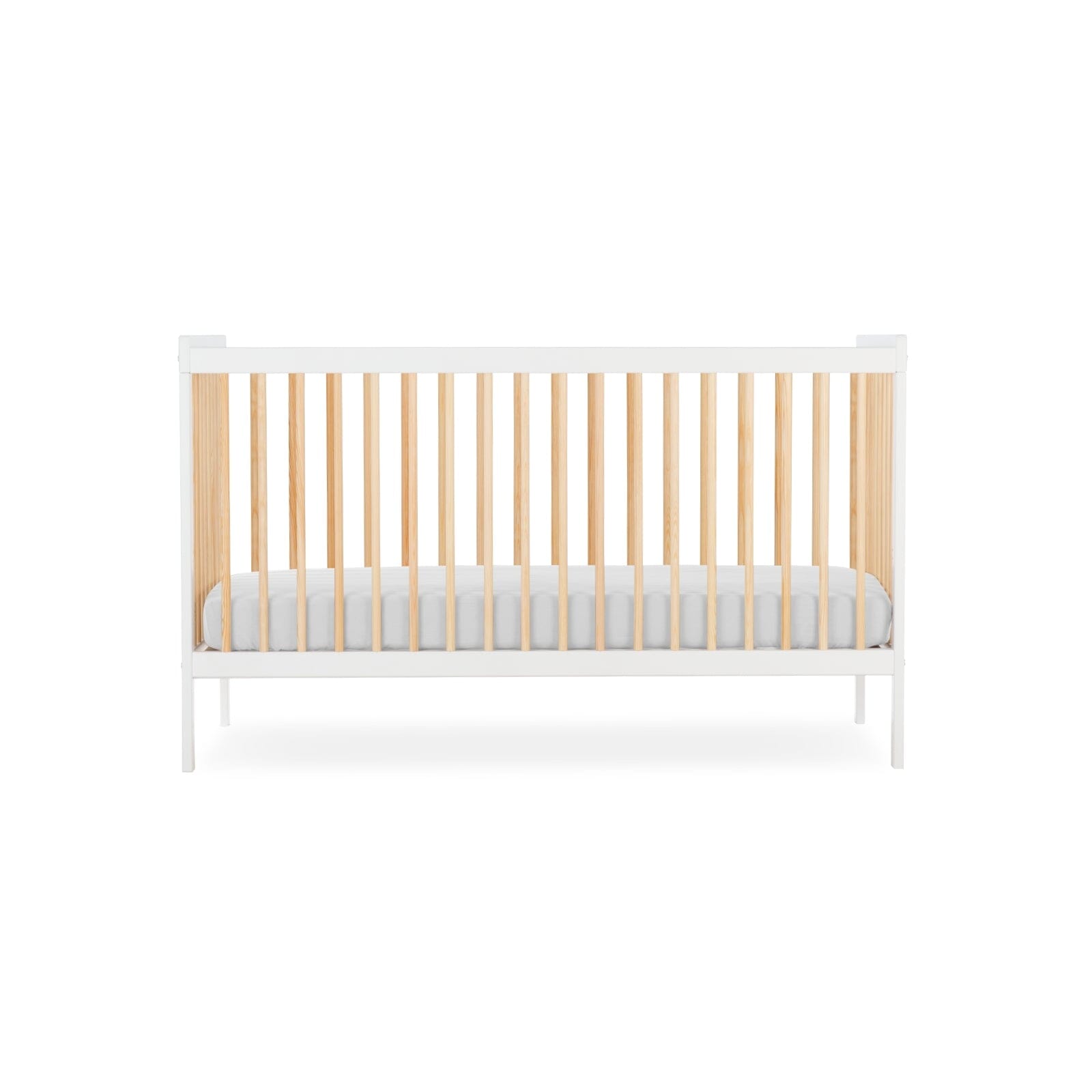 Nola Cot bed - White / Natural Furniture Singles CuddleCo