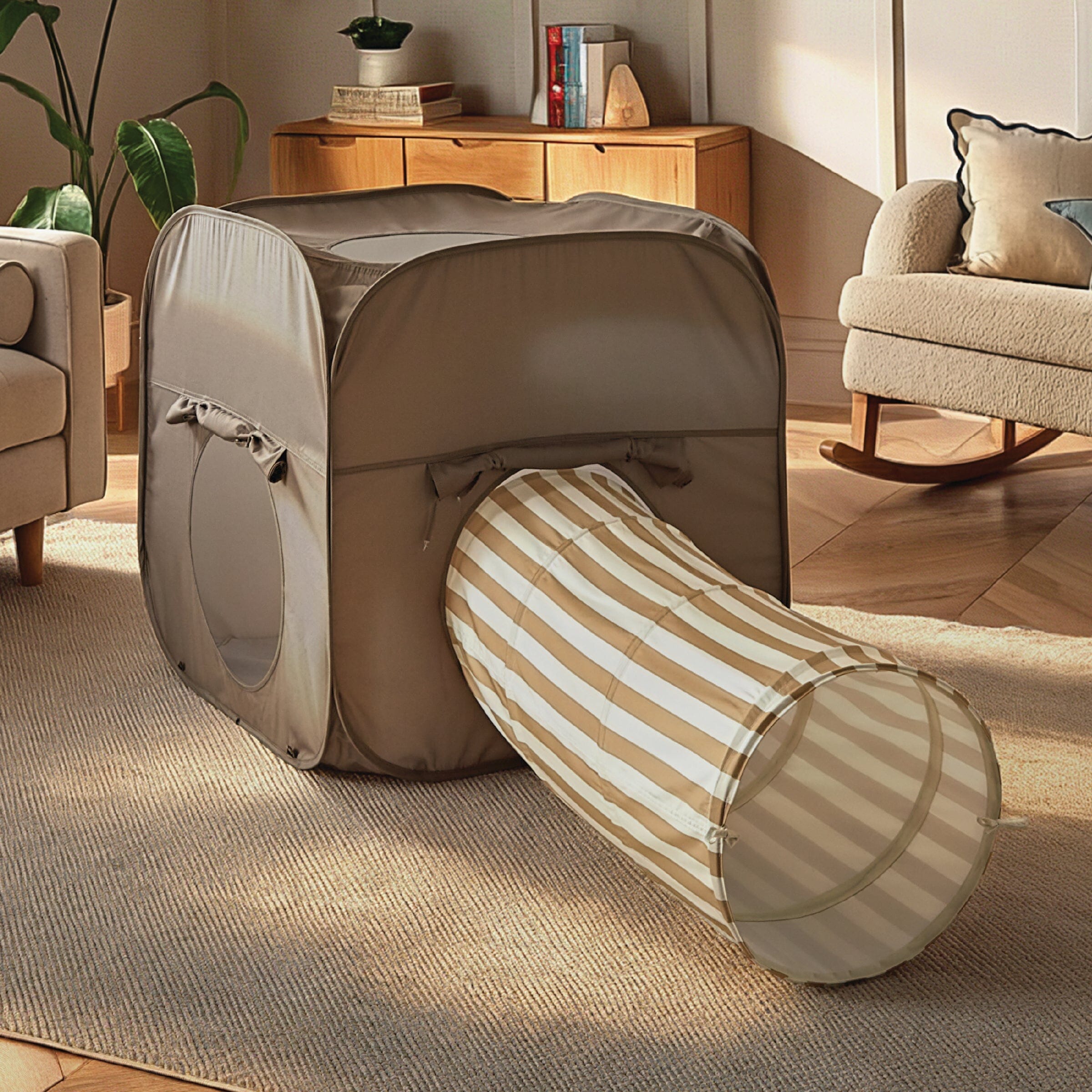 Pop-up Play 2 Piece Set - Cube &Tunnel Toys CuddleCo