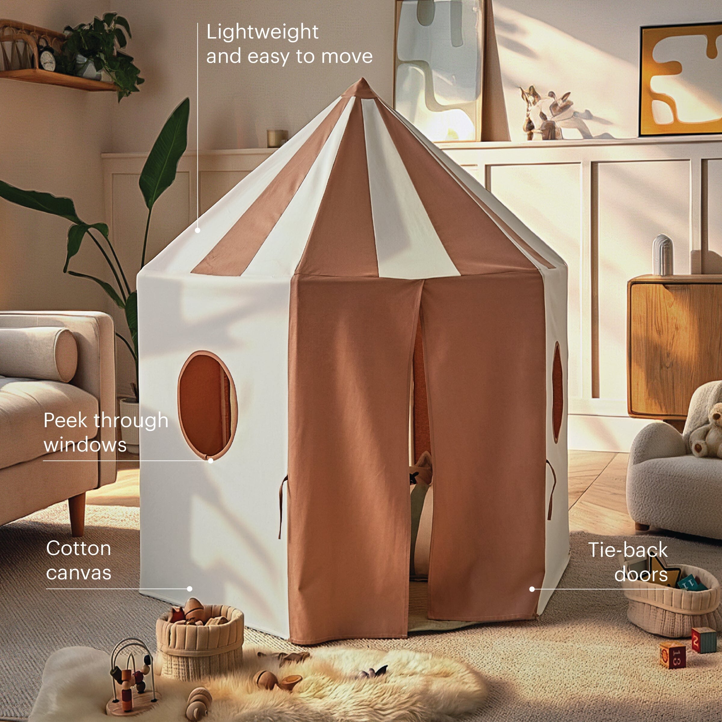 Pavillion Play Tent - Tuscany Toys CuddleCo