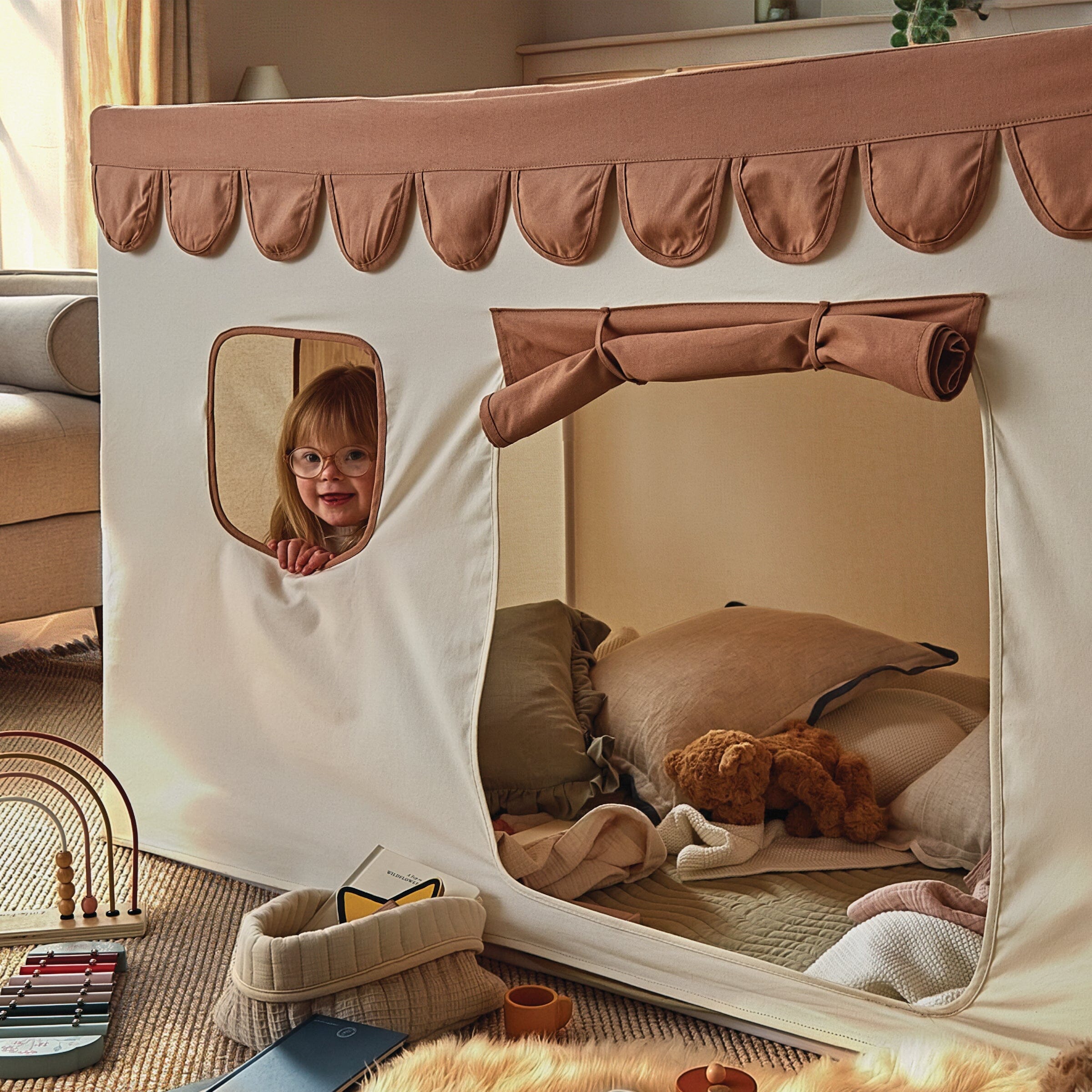 Play House with Bunting - Sea Salt Toys CuddleCo