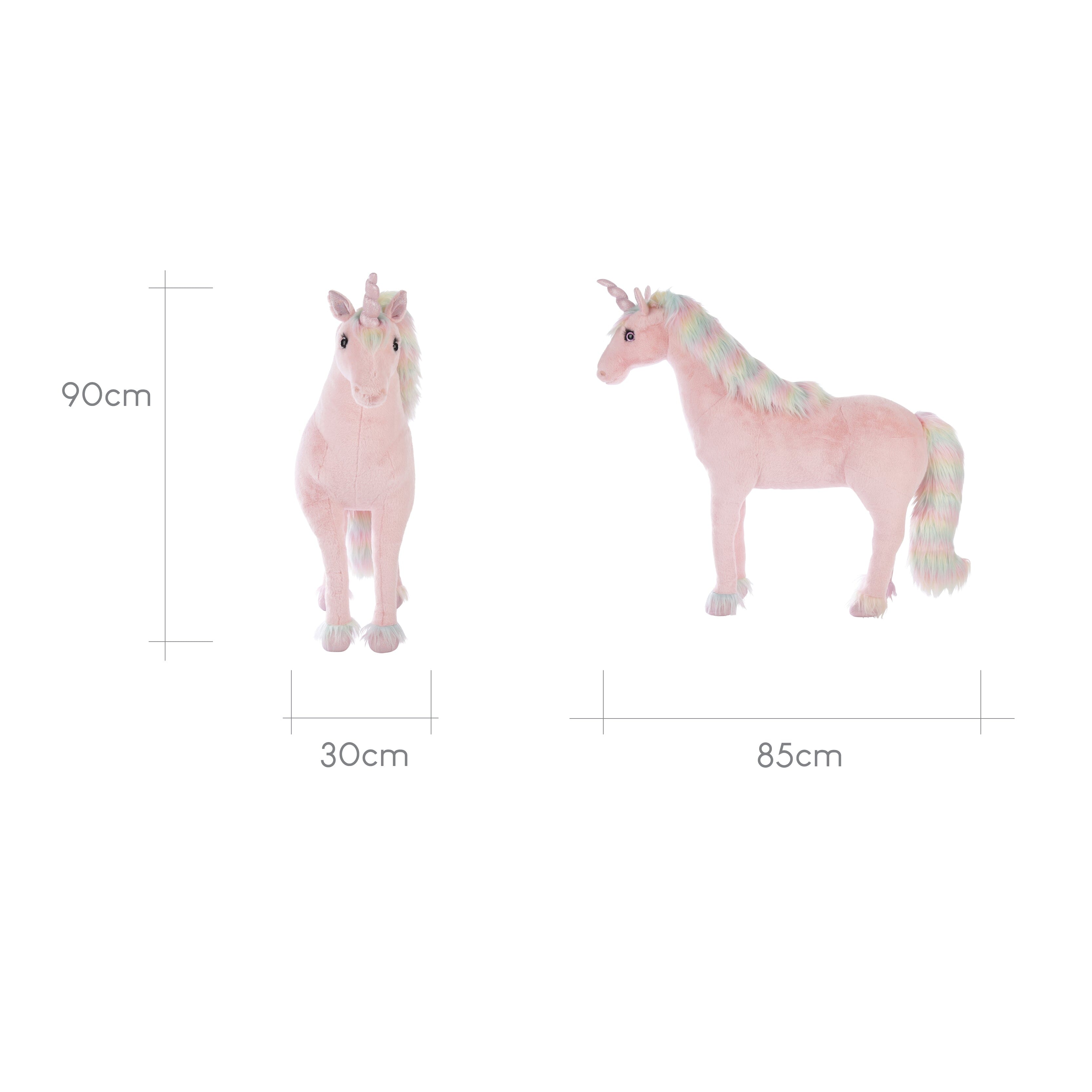 Standing Unicorn - Rainbow Toys CuddleCo