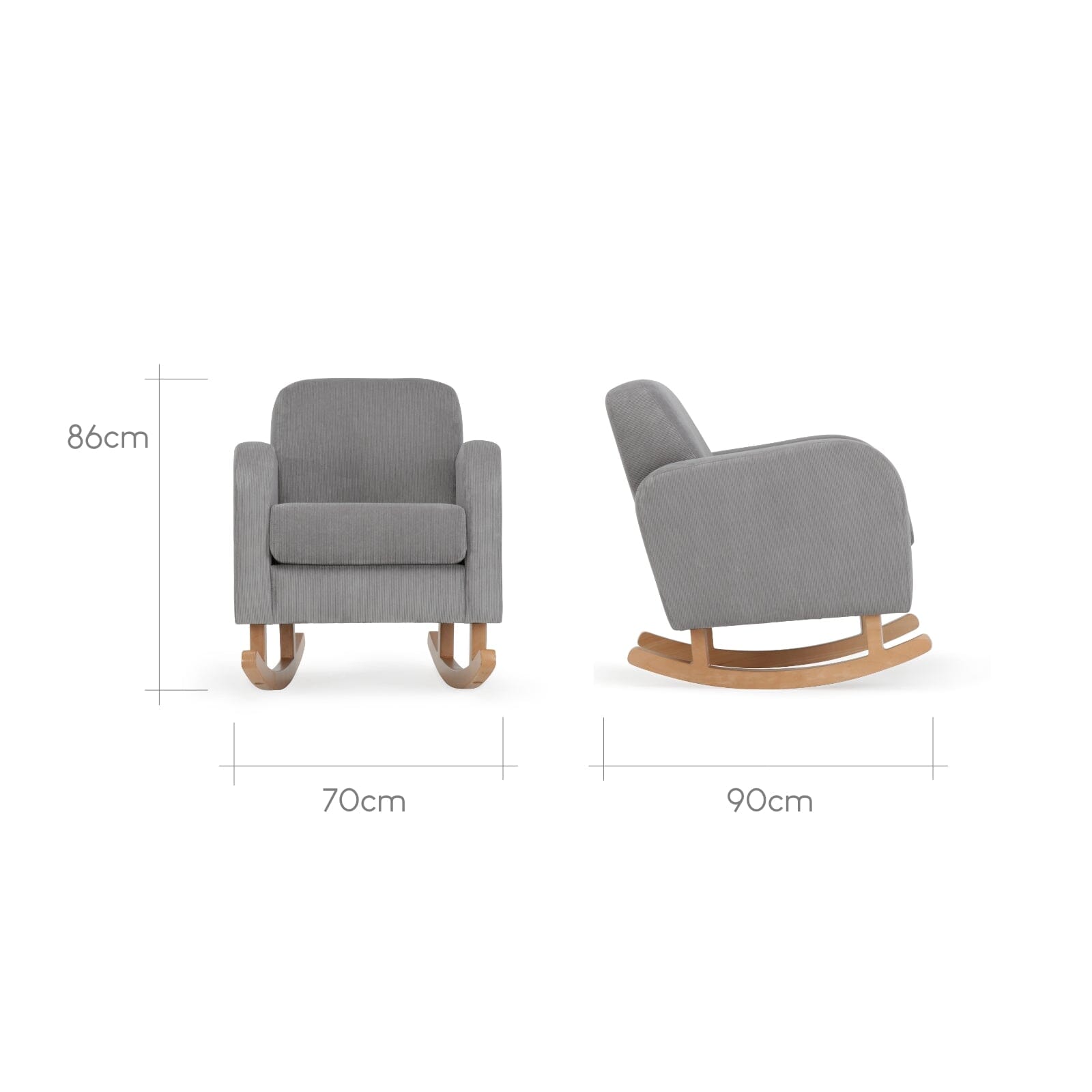 Etta Nursing Chair - Anthracite Furniture Singles CuddleCo