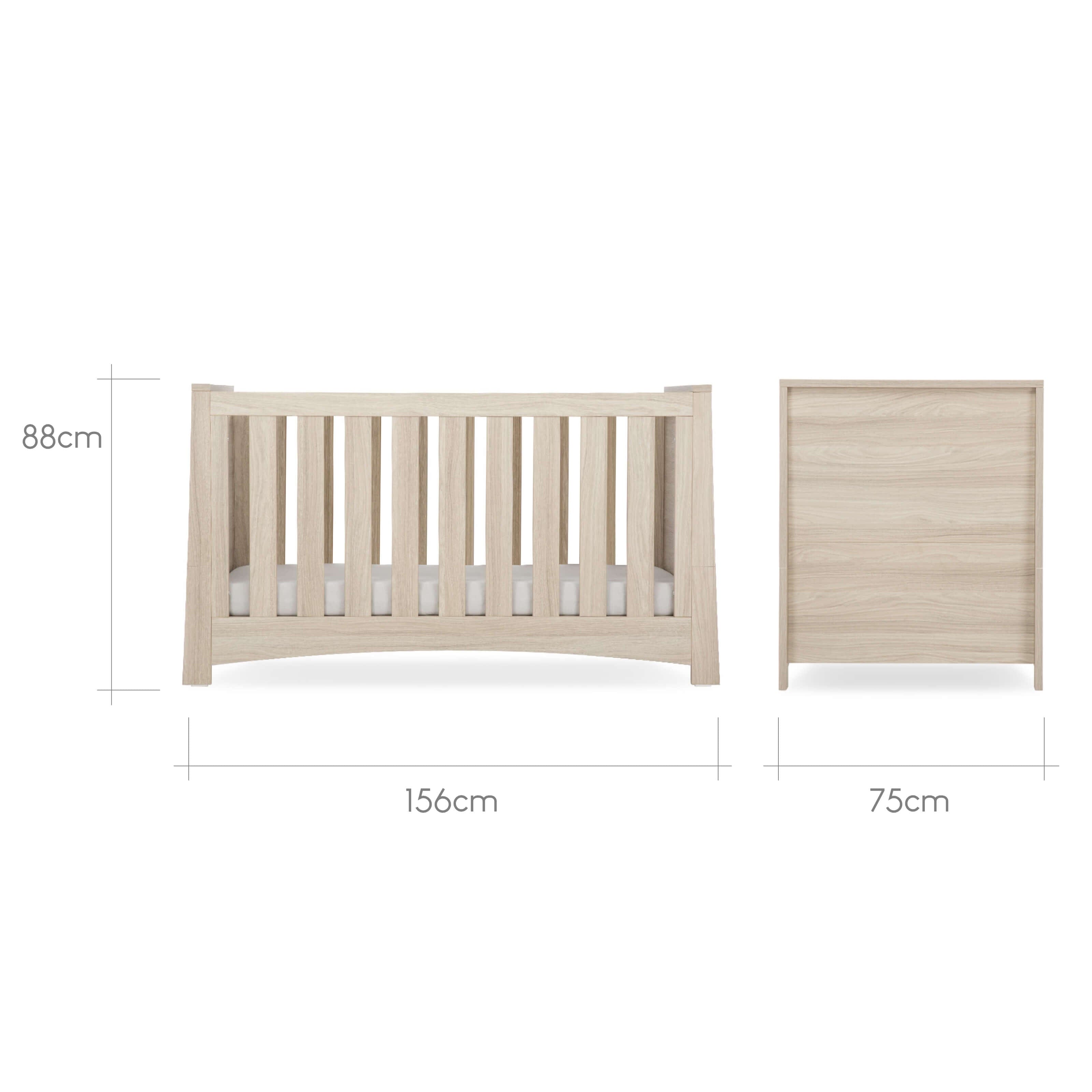 Isla Cot Bed - Ash Furniture Singles CuddleCo