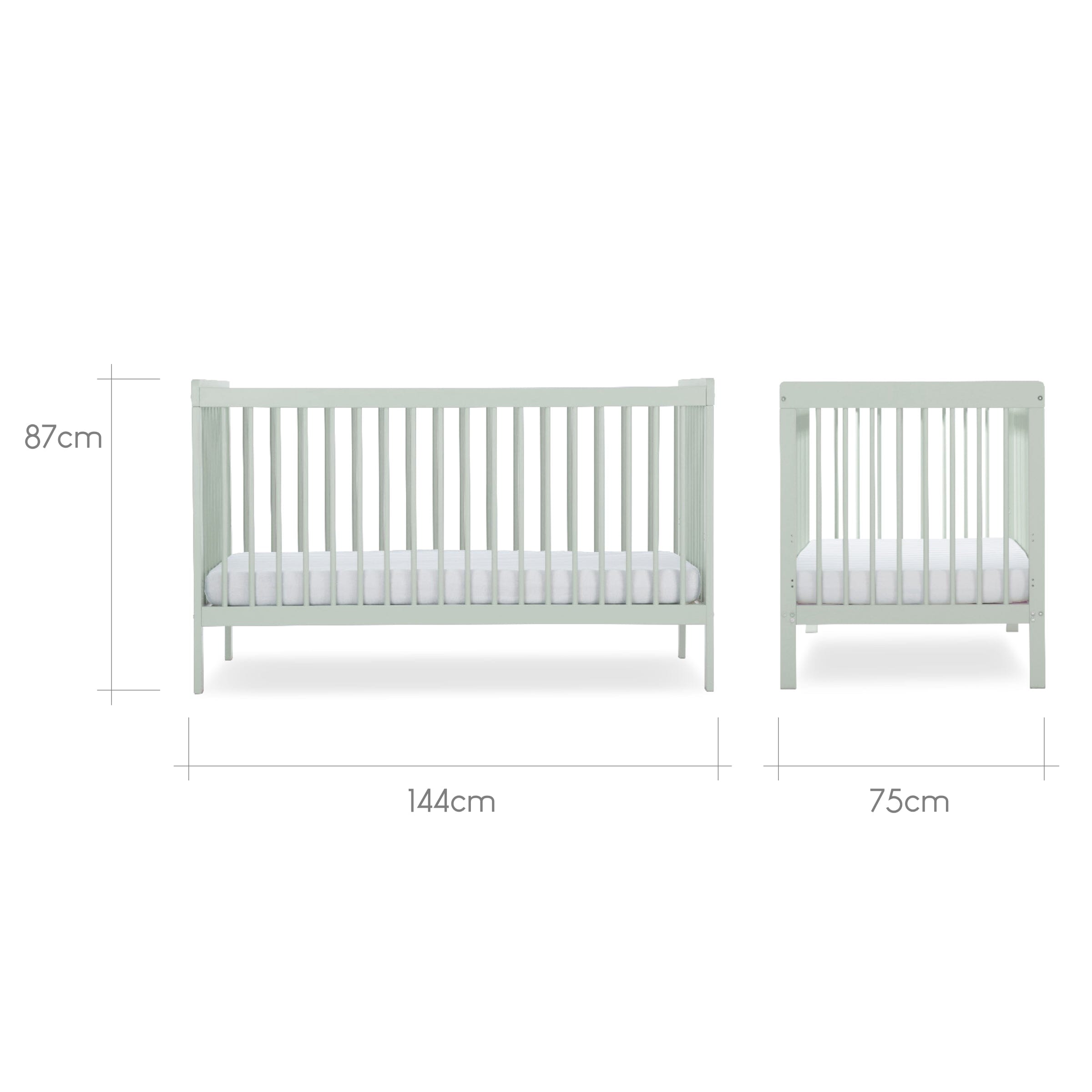 Nola Cot bed - Sage Green Furniture Singles CuddleCo