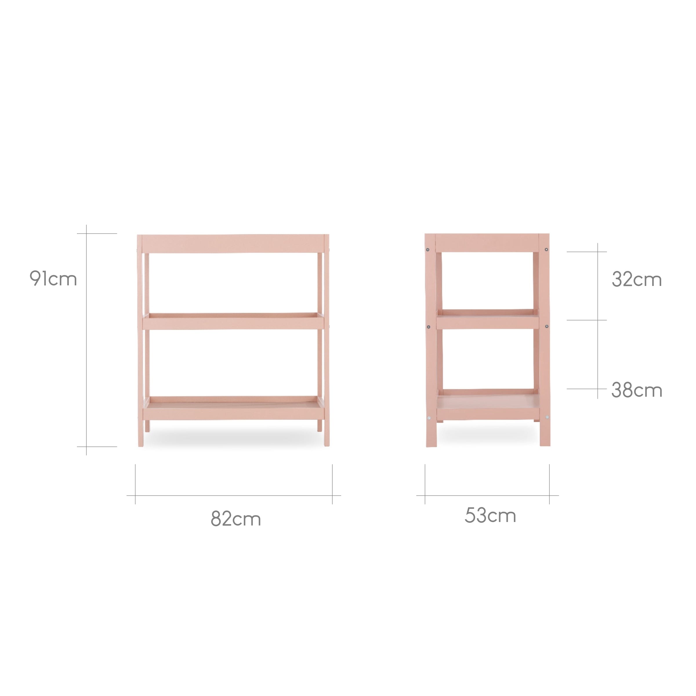 Nola Changing Table - Blush Pink Furniture Singles CuddleCo
