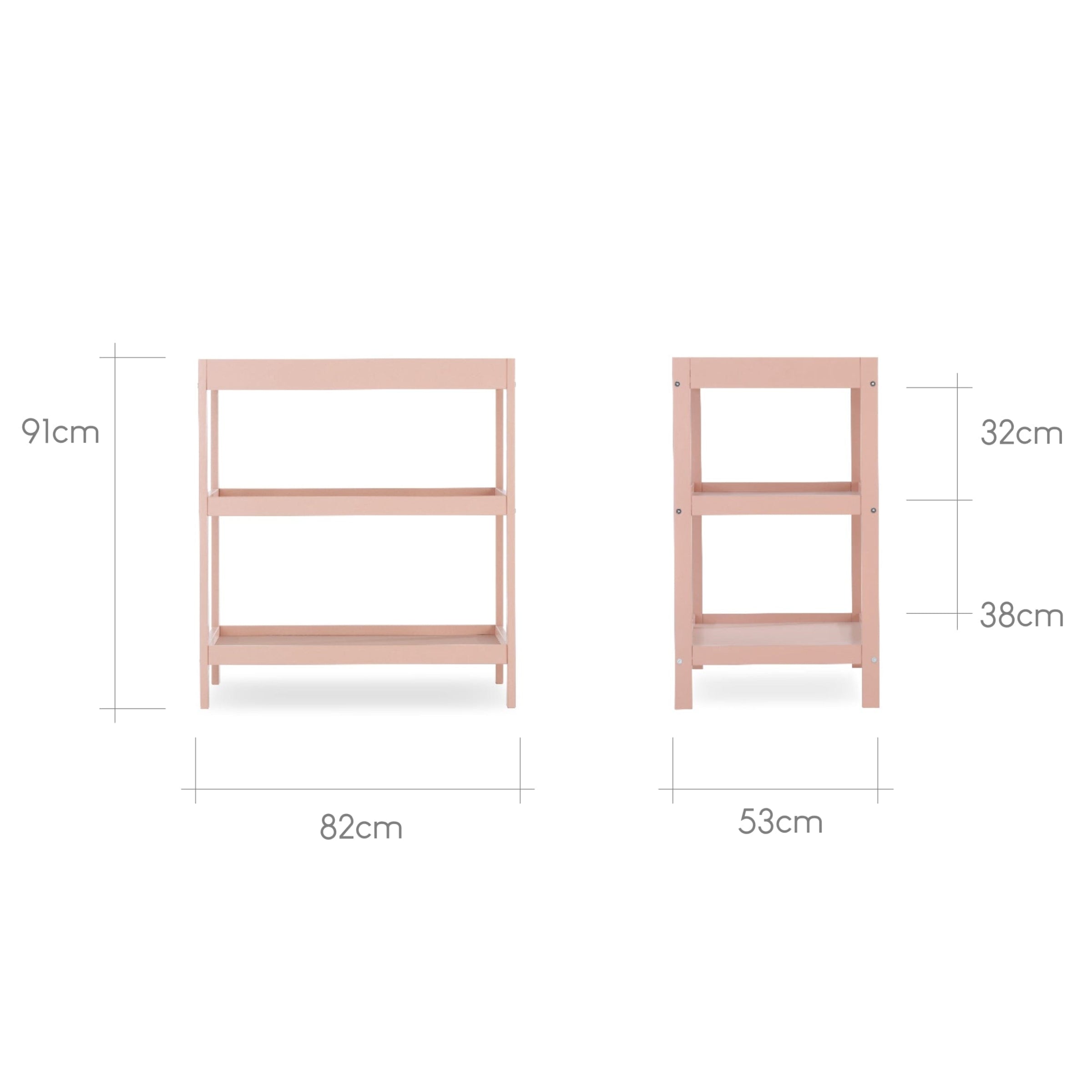 Nola Changing Table - Blush Pink Furniture Singles CuddleCo