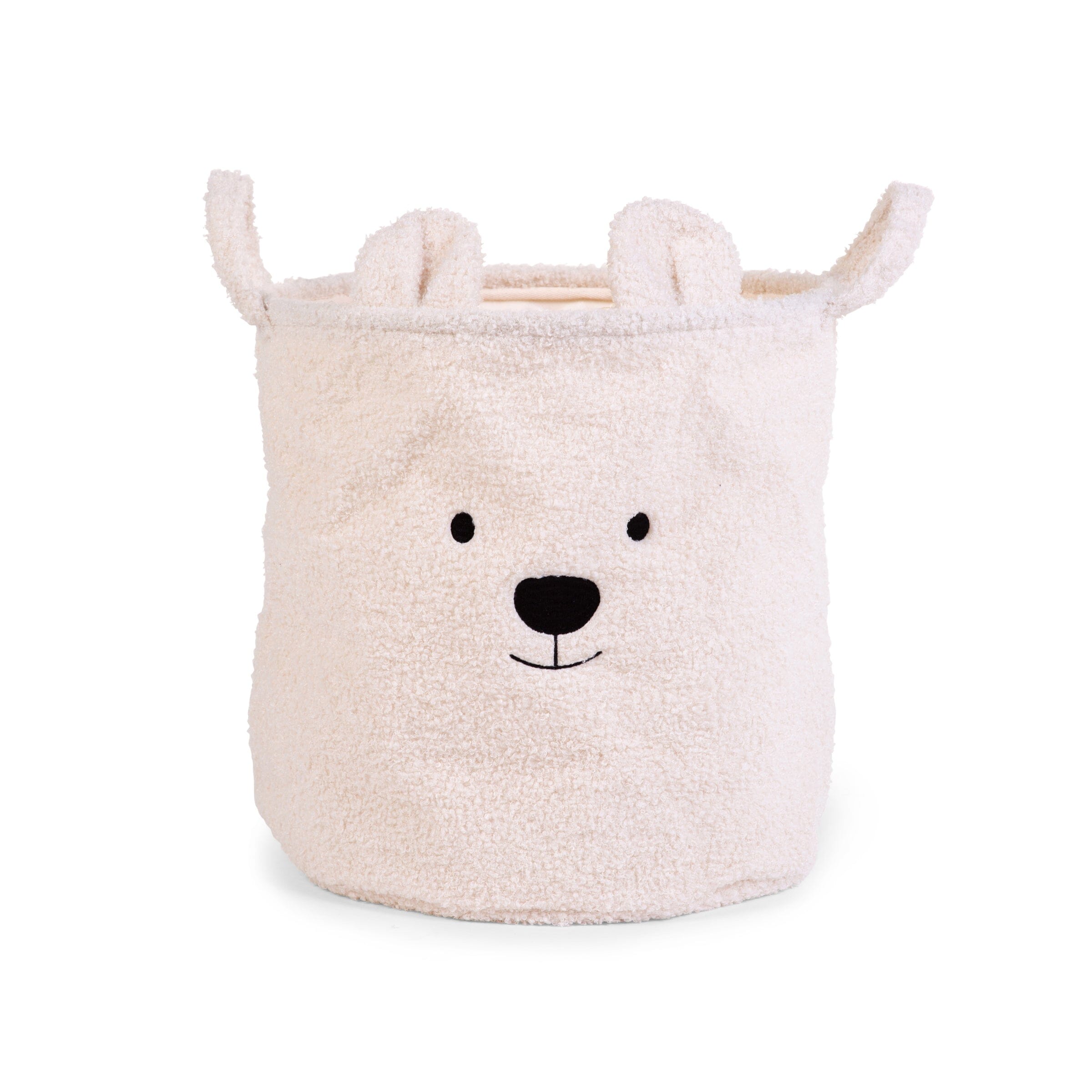 Teddy Bear Storage Basket White 40 x 40 x 40cm Decor Childhome