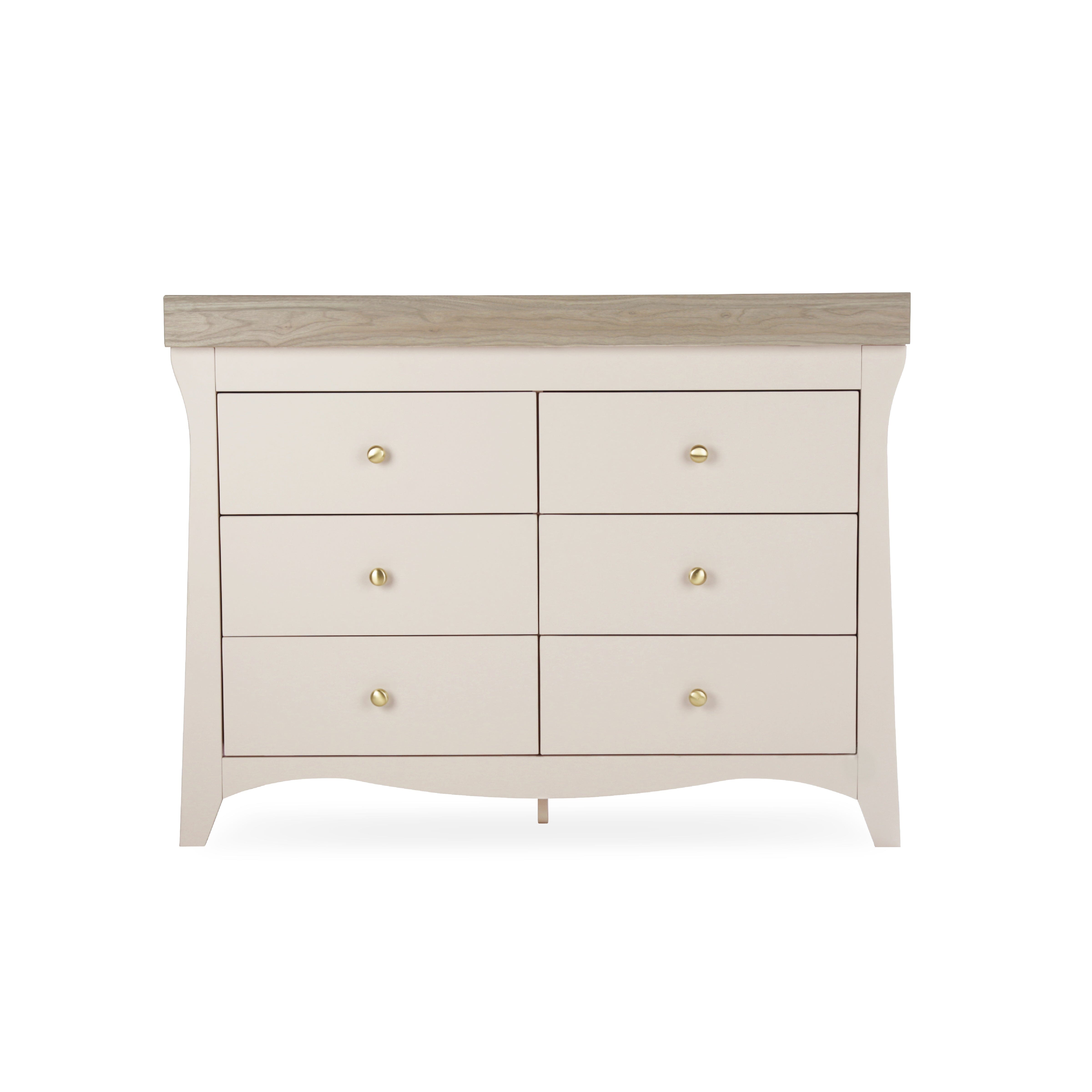 Clara 6 Drawer Dresser - Cashmere & Ash Furniture Singles CuddleCo