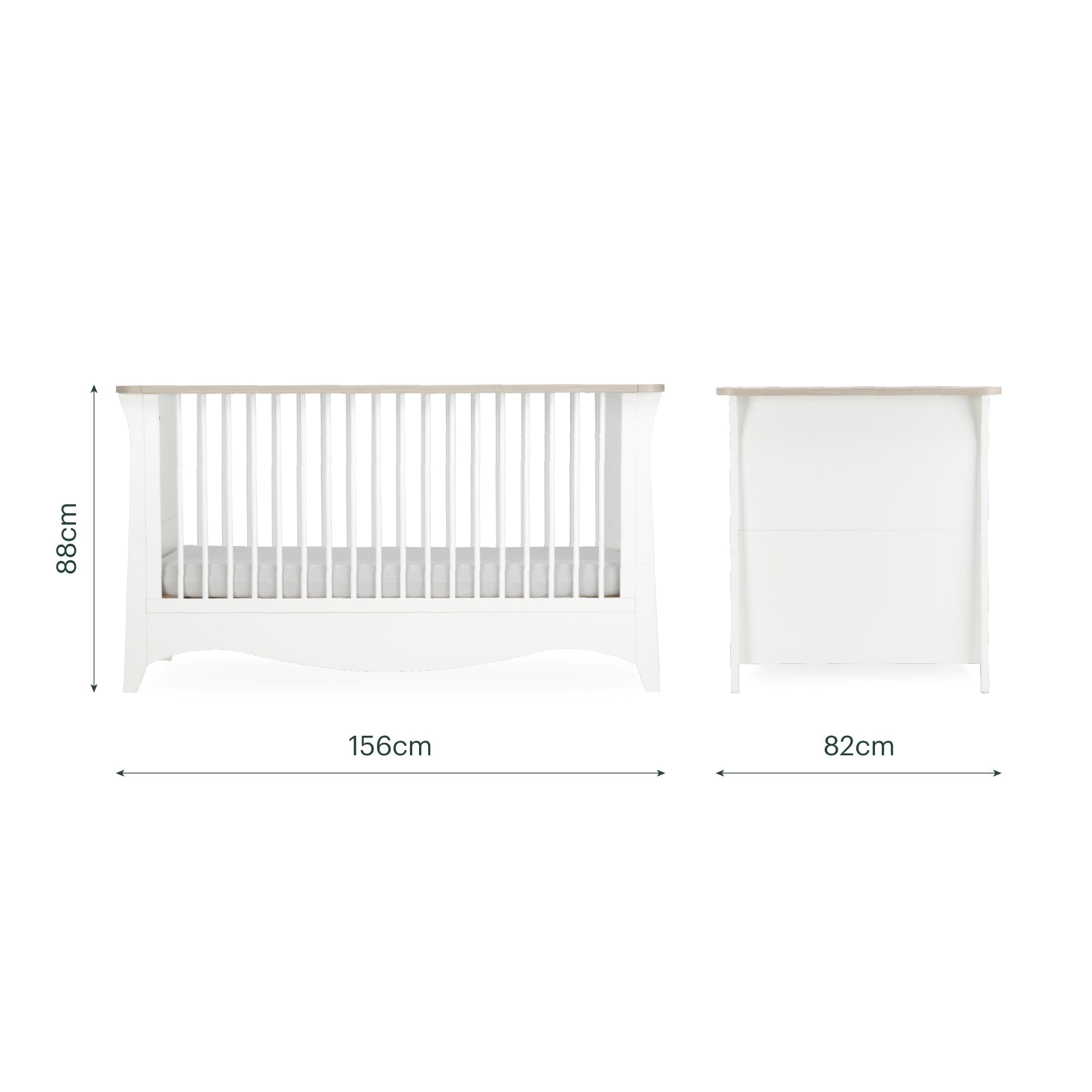 Clara Luxe 3 Piece Furniture Set - White & Ash Furniture Sets CuddleCo