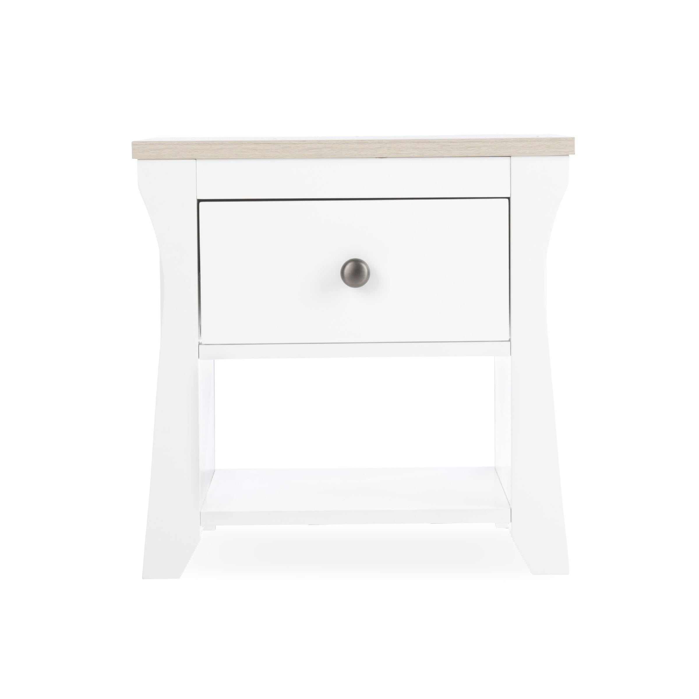 Clara Bedside Table - White & Ash Furniture Singles CuddleCo