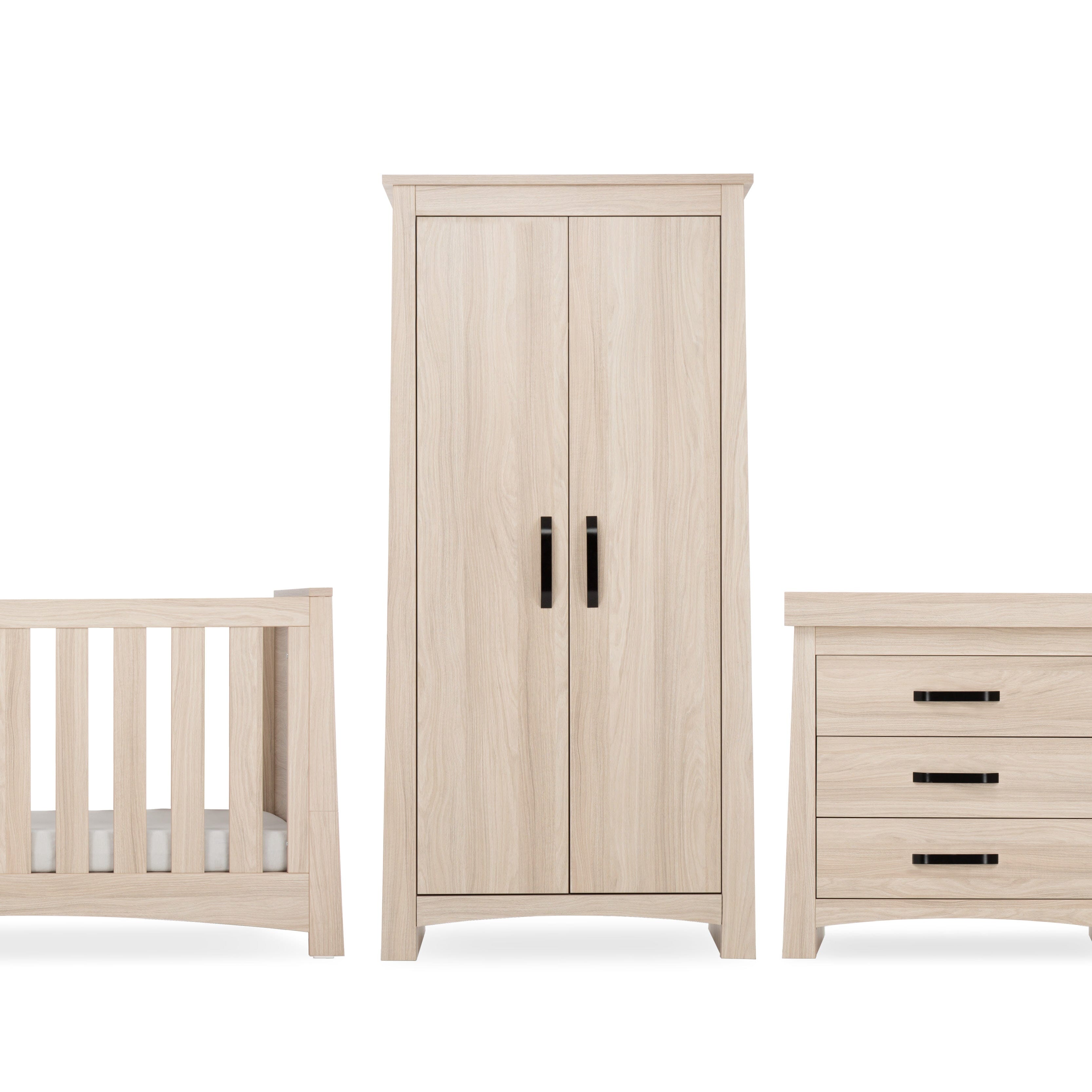 Isla 3 Piece Nursery Furniture Set - Ash Furniture Sets CuddleCo