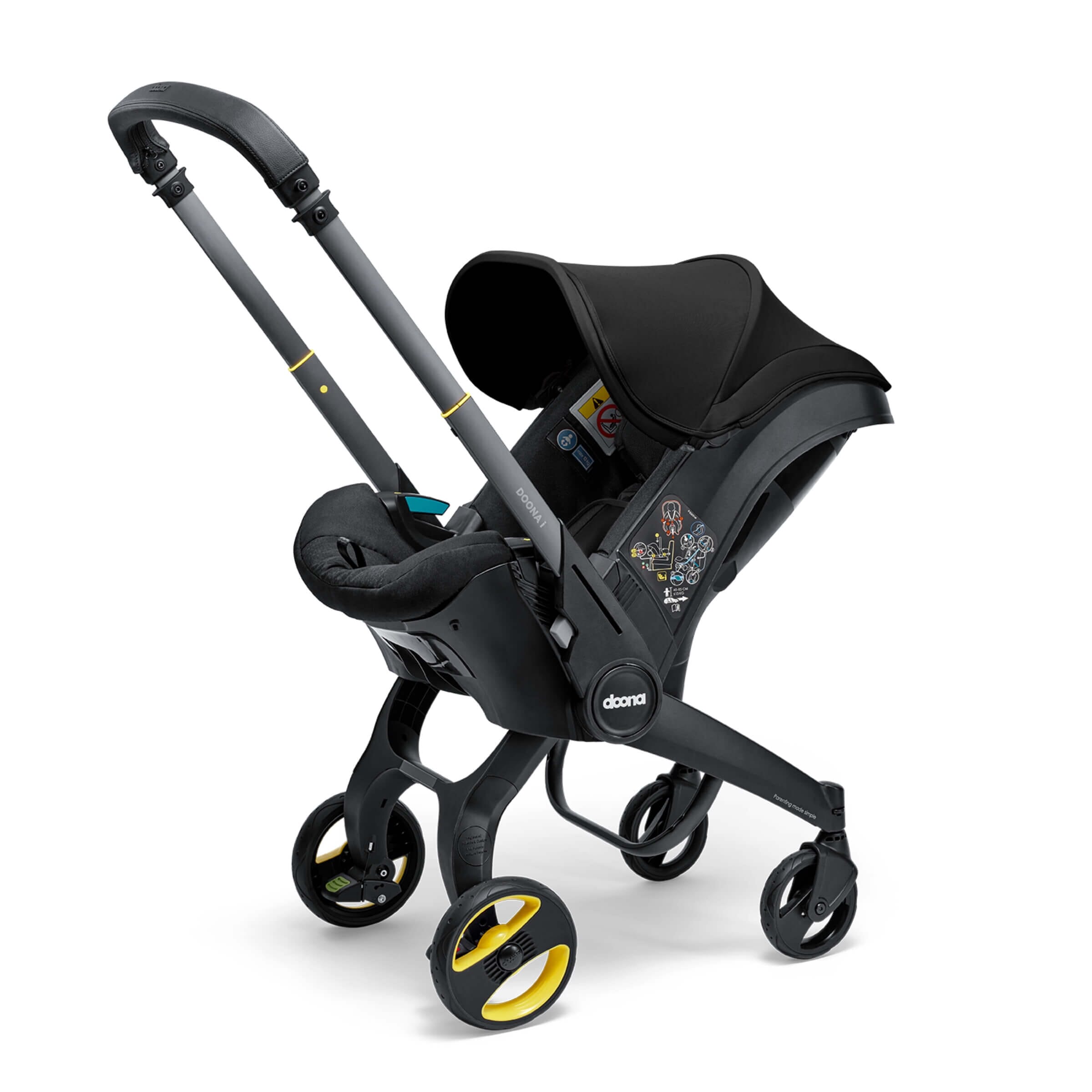 Doona i Car Seat & Stroller Nitro Black (Pre-order) CuddleCo