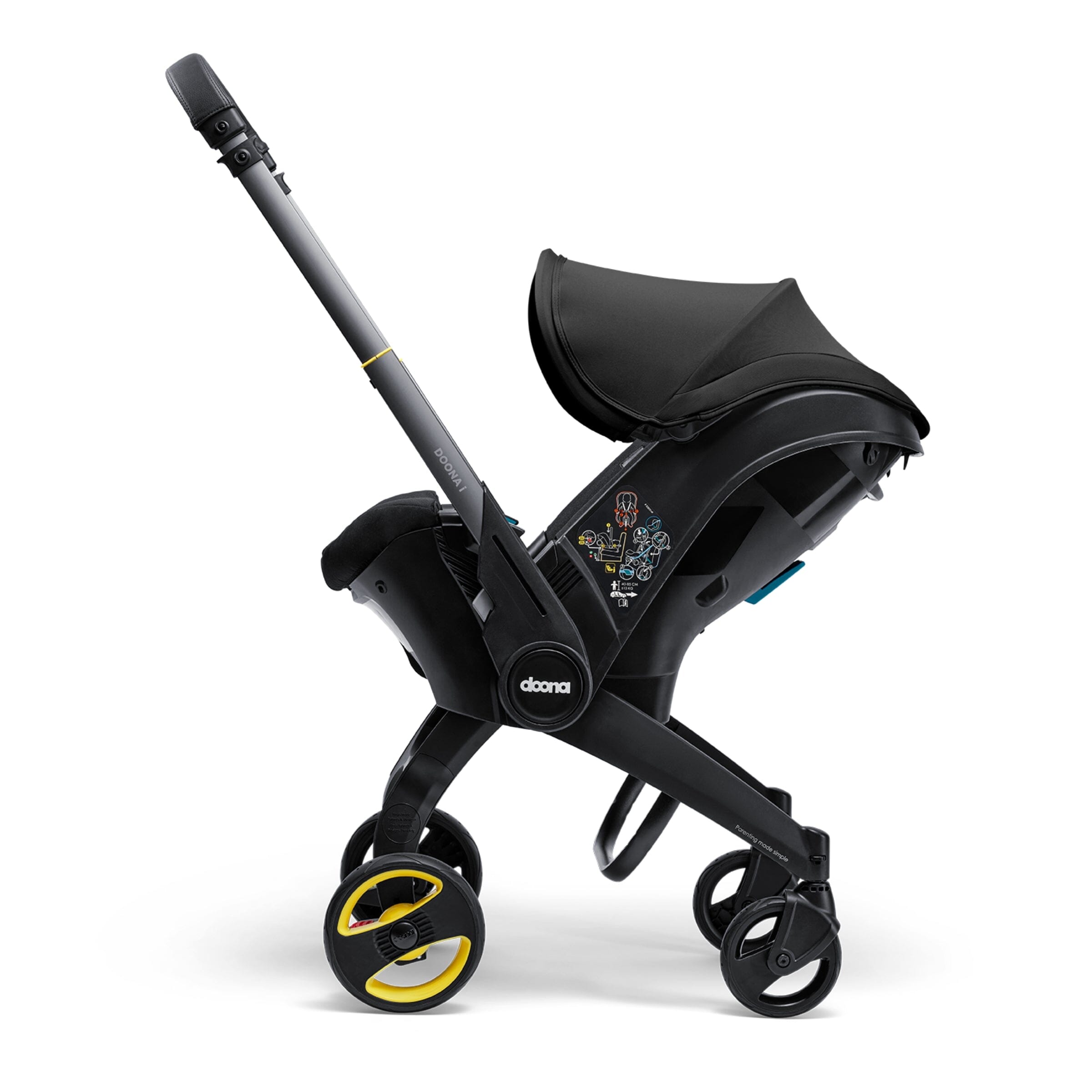 Doona i Car Seat & Stroller Nitro Black (Pre-order) CuddleCo