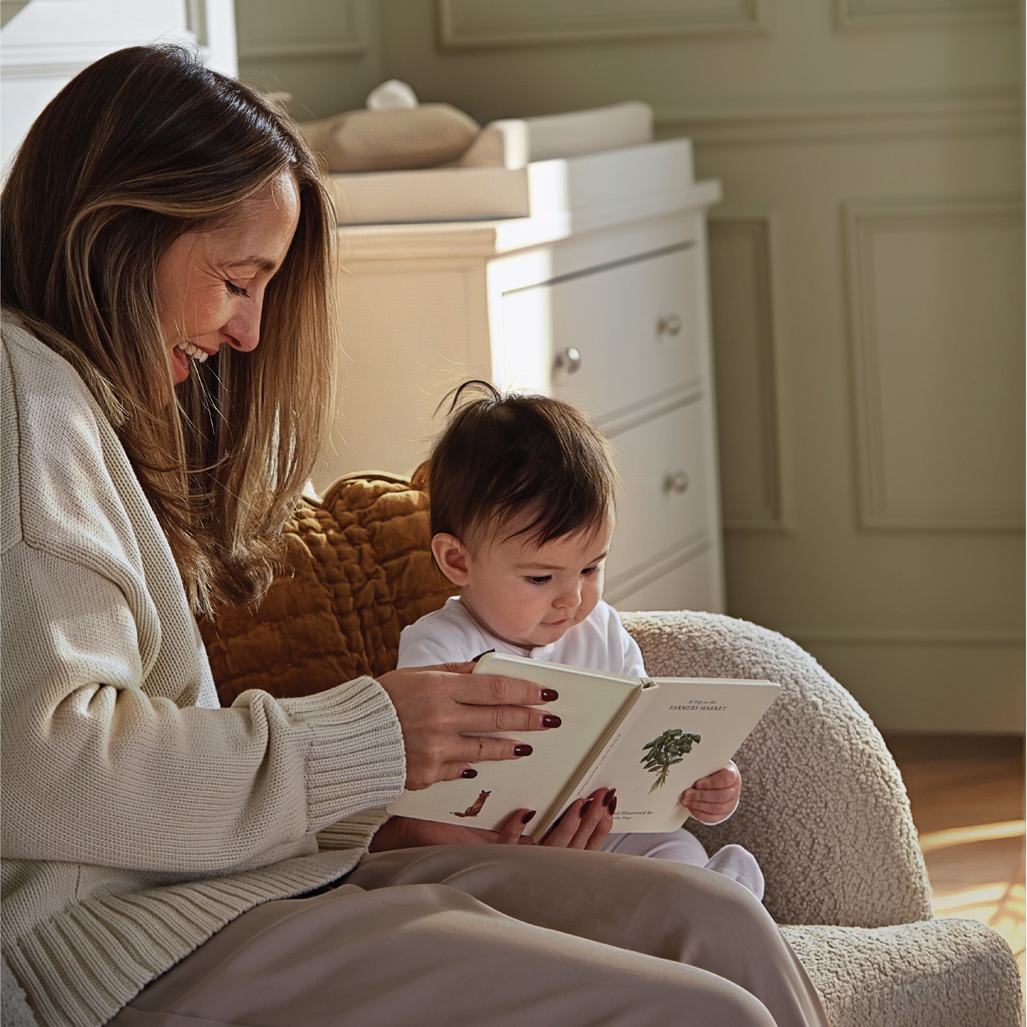 Etta Cuddle Chair - Boucle Off White Furniture Singles CuddleCo