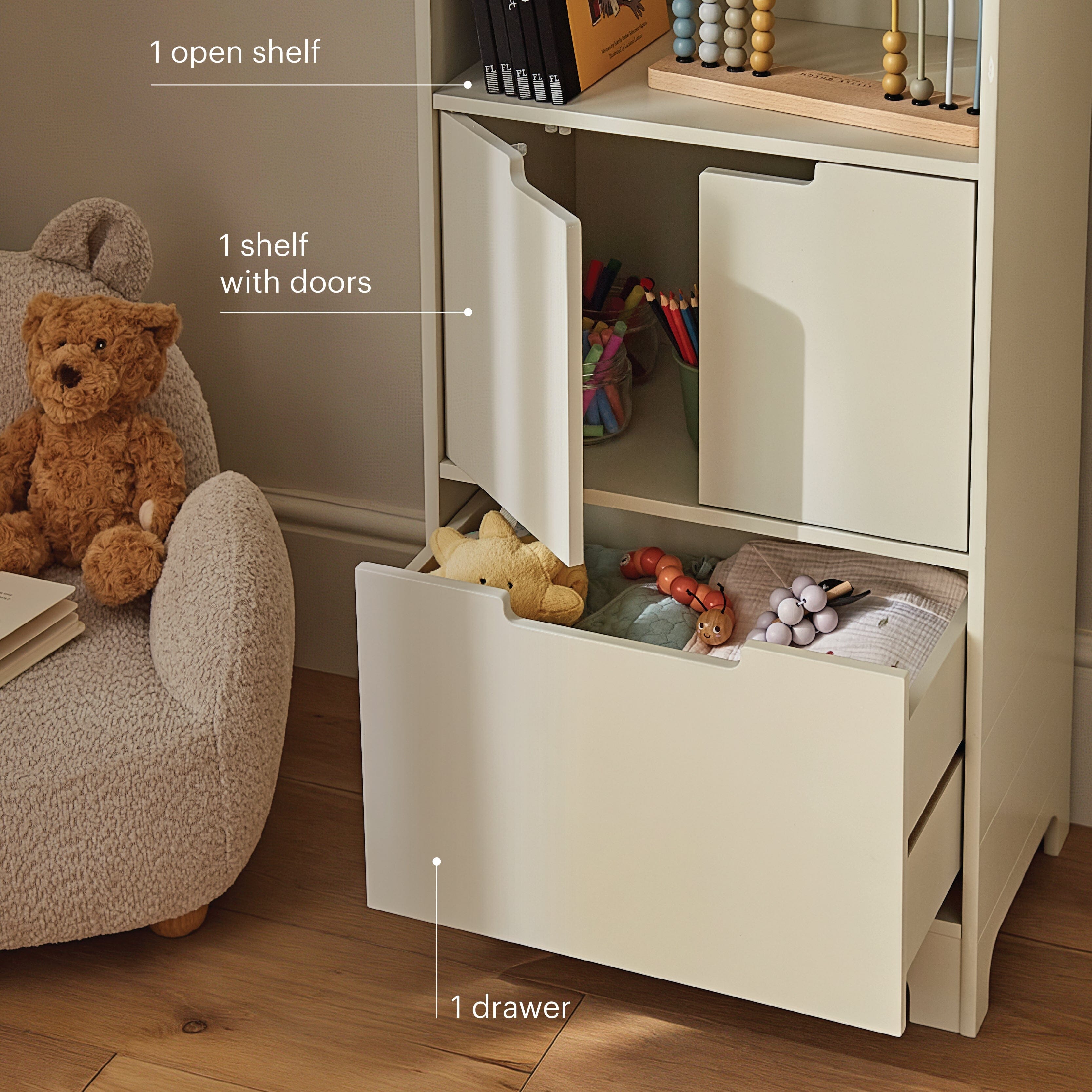 Play House Storage Unit - Pebble Furniture Singles CuddleCo