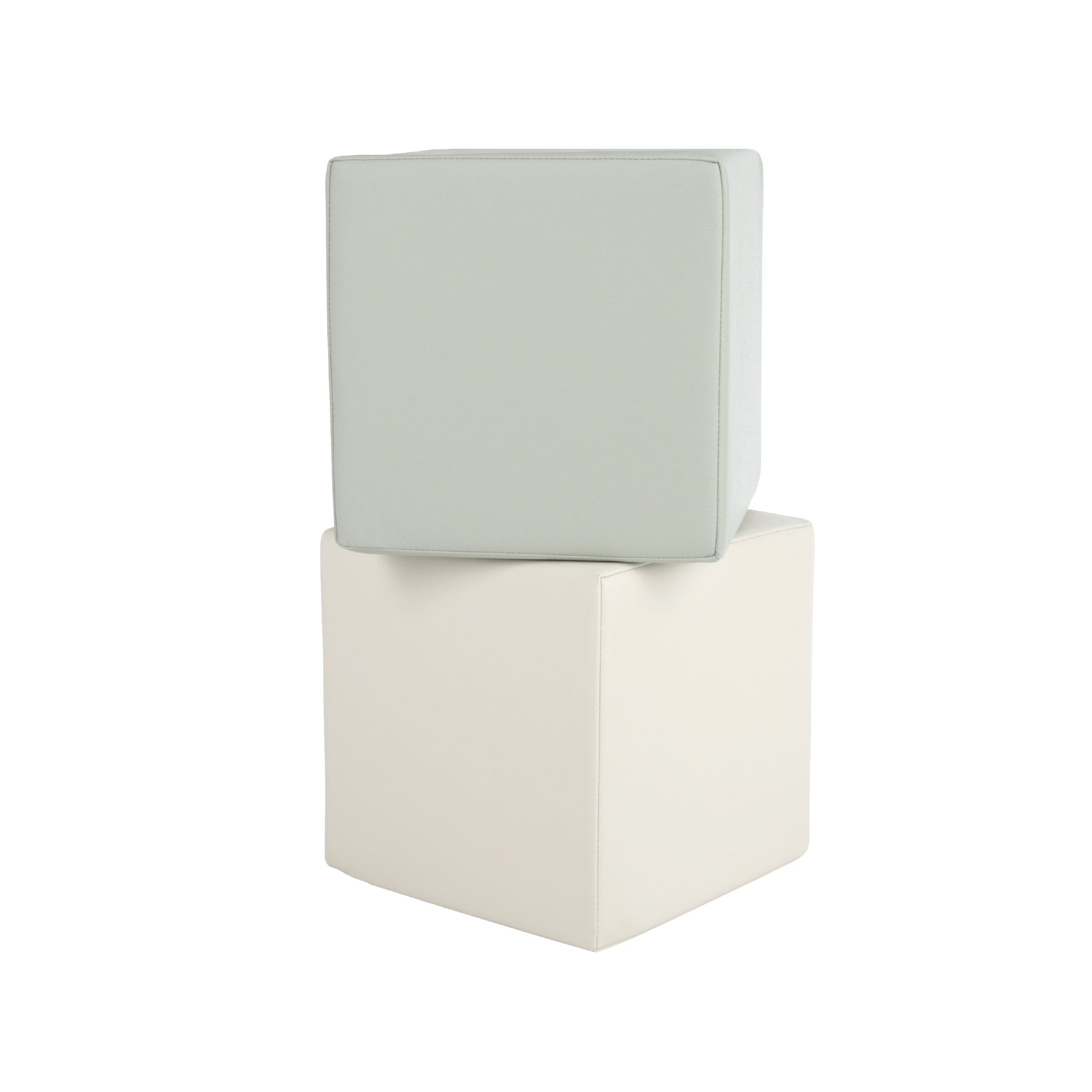 Soft Play Cubes 2 Piece - Sea Salt & Pebble Toys CuddleCo