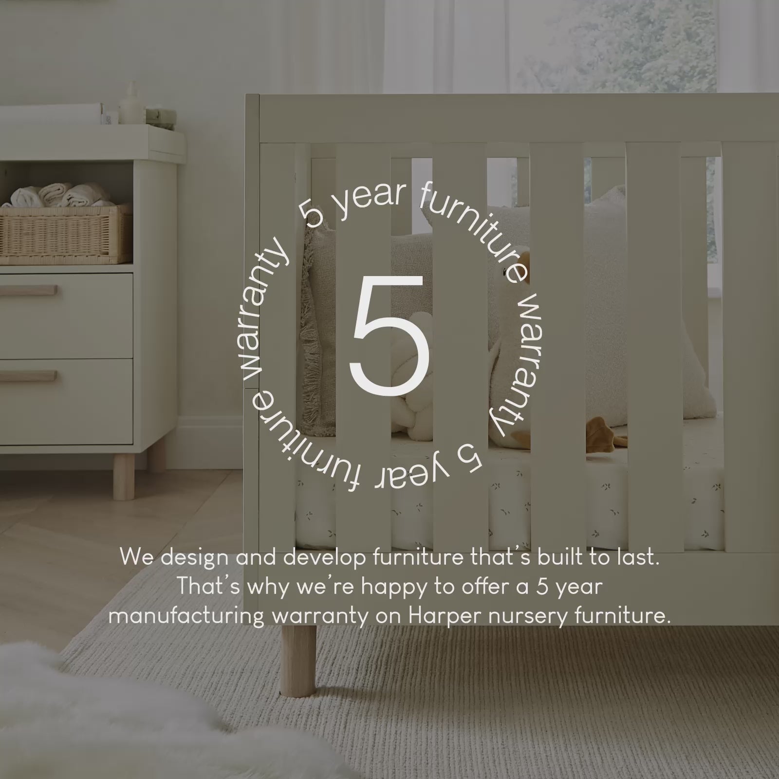 Harper Wardrobe - Cream & Ash