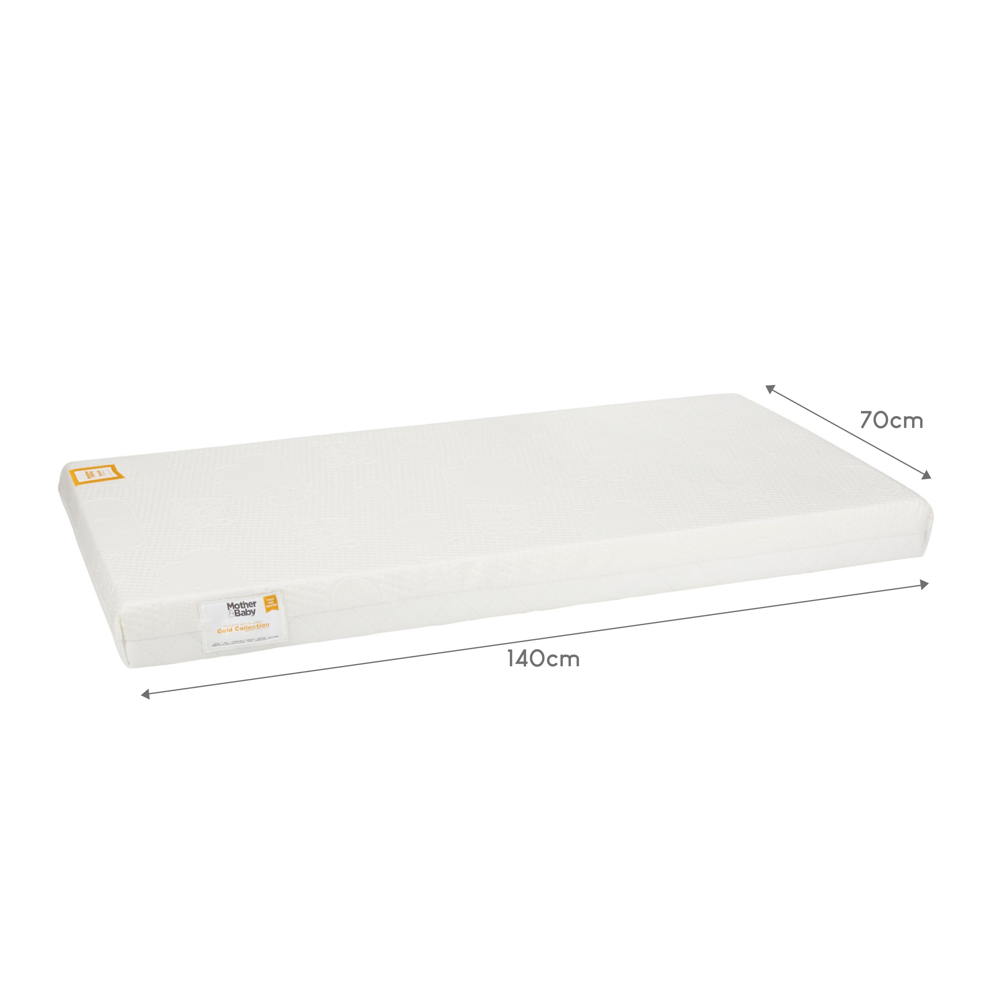 Mother&Baby First Gold Anti-Allergy Foam Cot Bed Mattress 140 x 70cm Mattresses Mother&Baby
