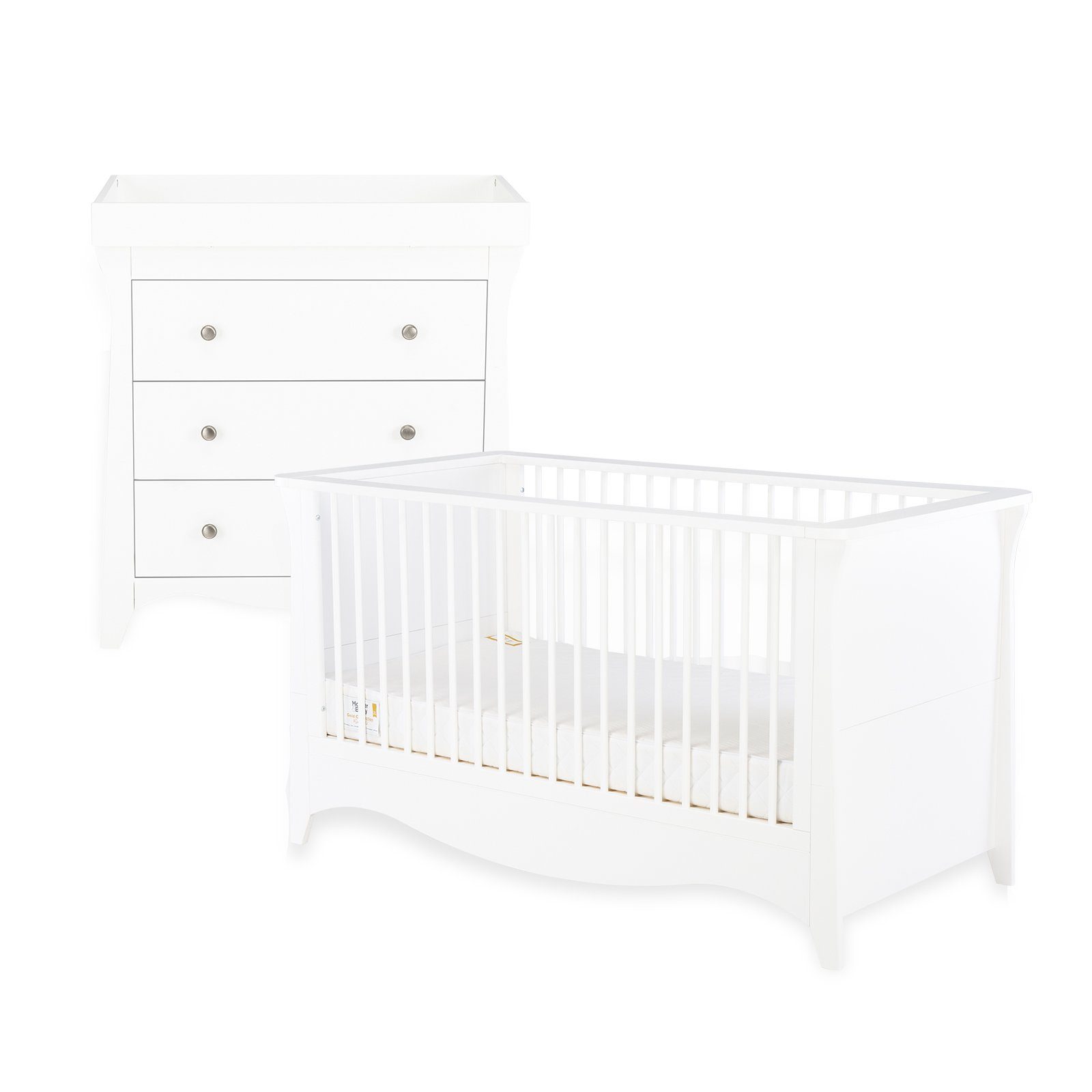 Clara Nursery Furniture Set (Cot Bed & Dresser)