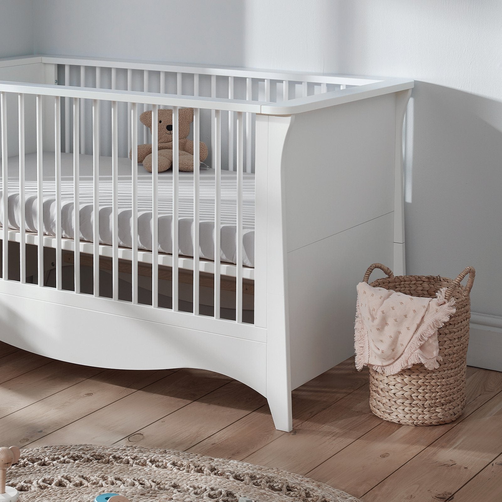 clara white cot bed