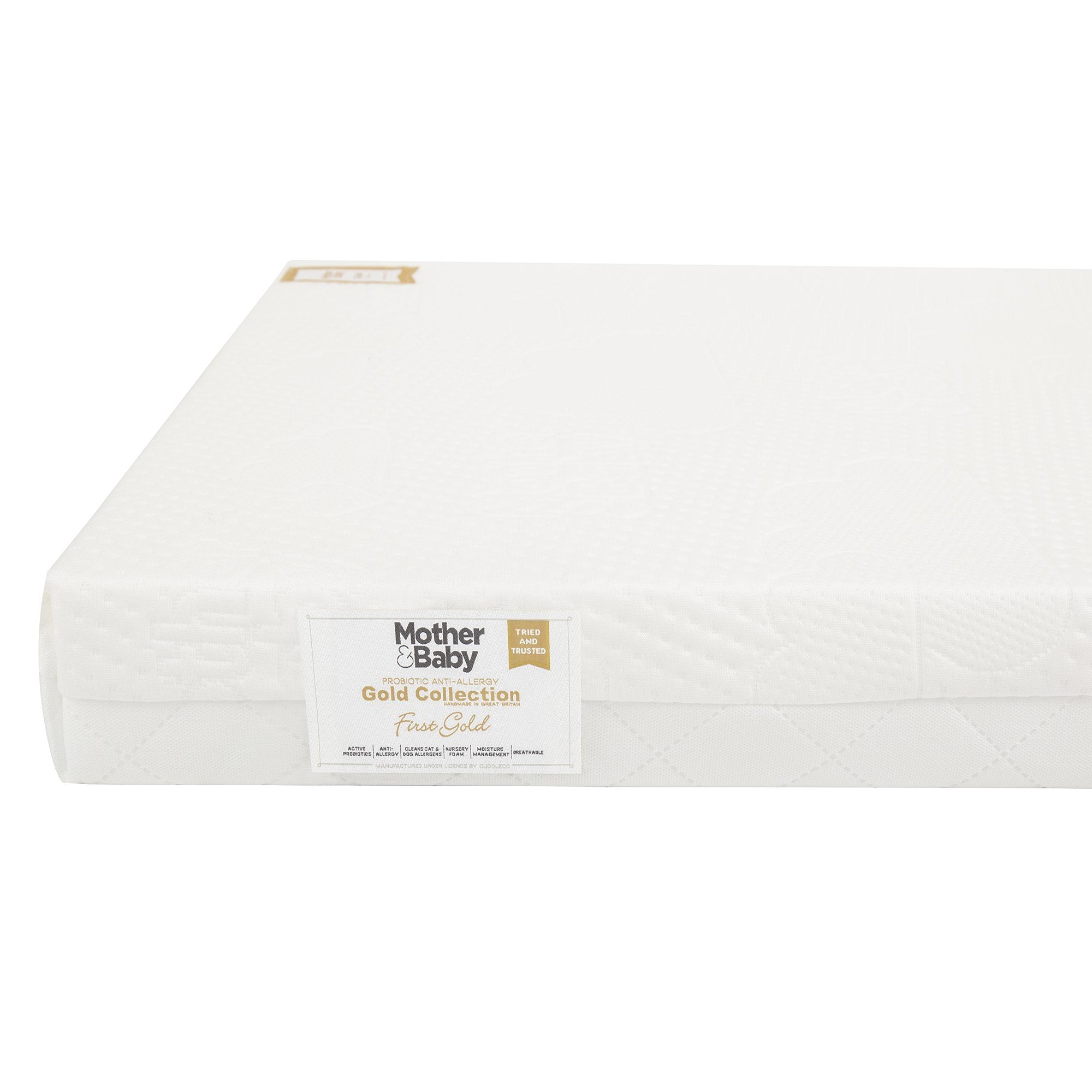 Mother&Baby First Gold Anti-Allergy Foam Cot Mattress 120 x 70cm Mother & Baby