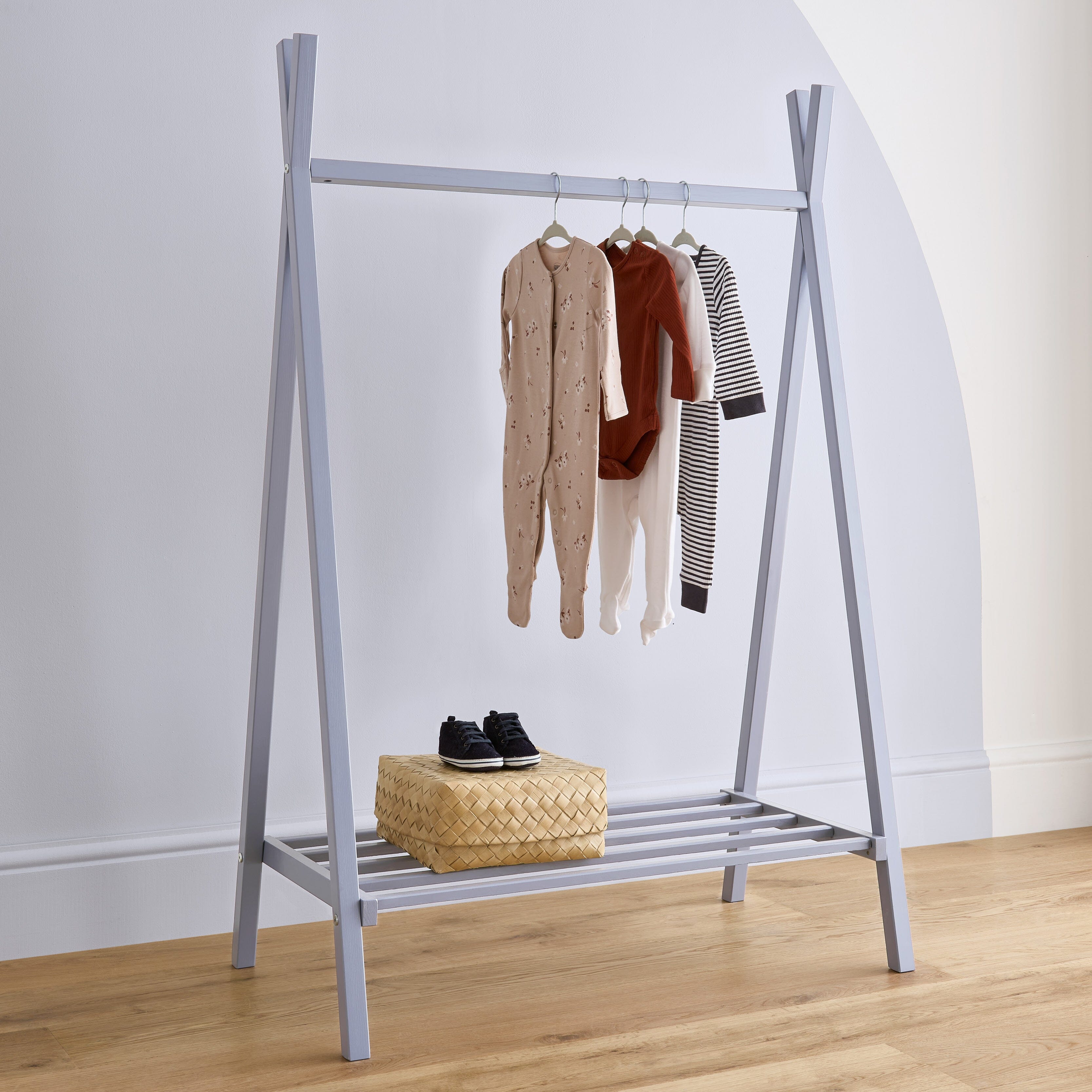Nola Clothes Rail - Flint Blue Baby & Toddler Furniture CuddleCo