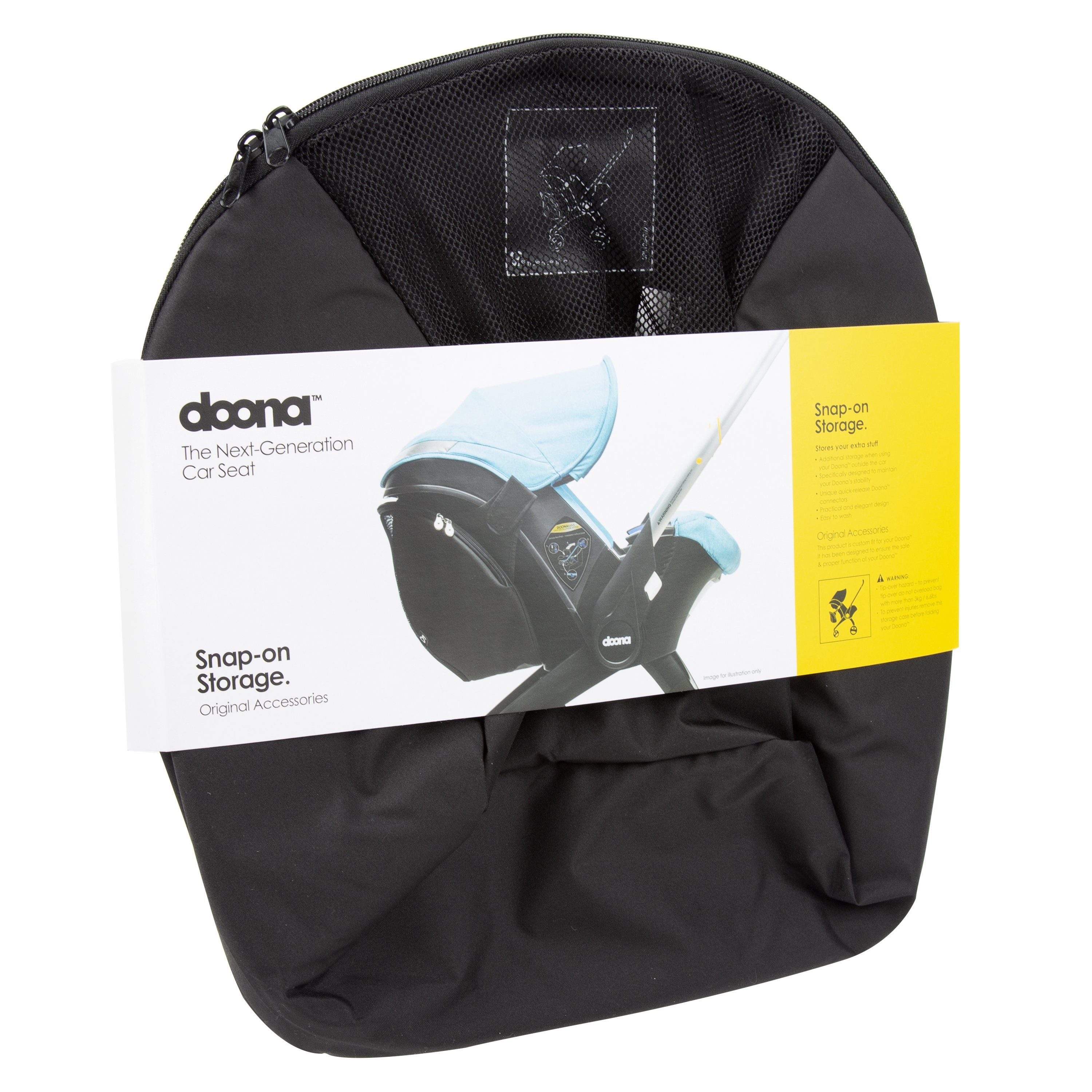 Doona Car Seat Snap-On Storage Storage Doona folded down